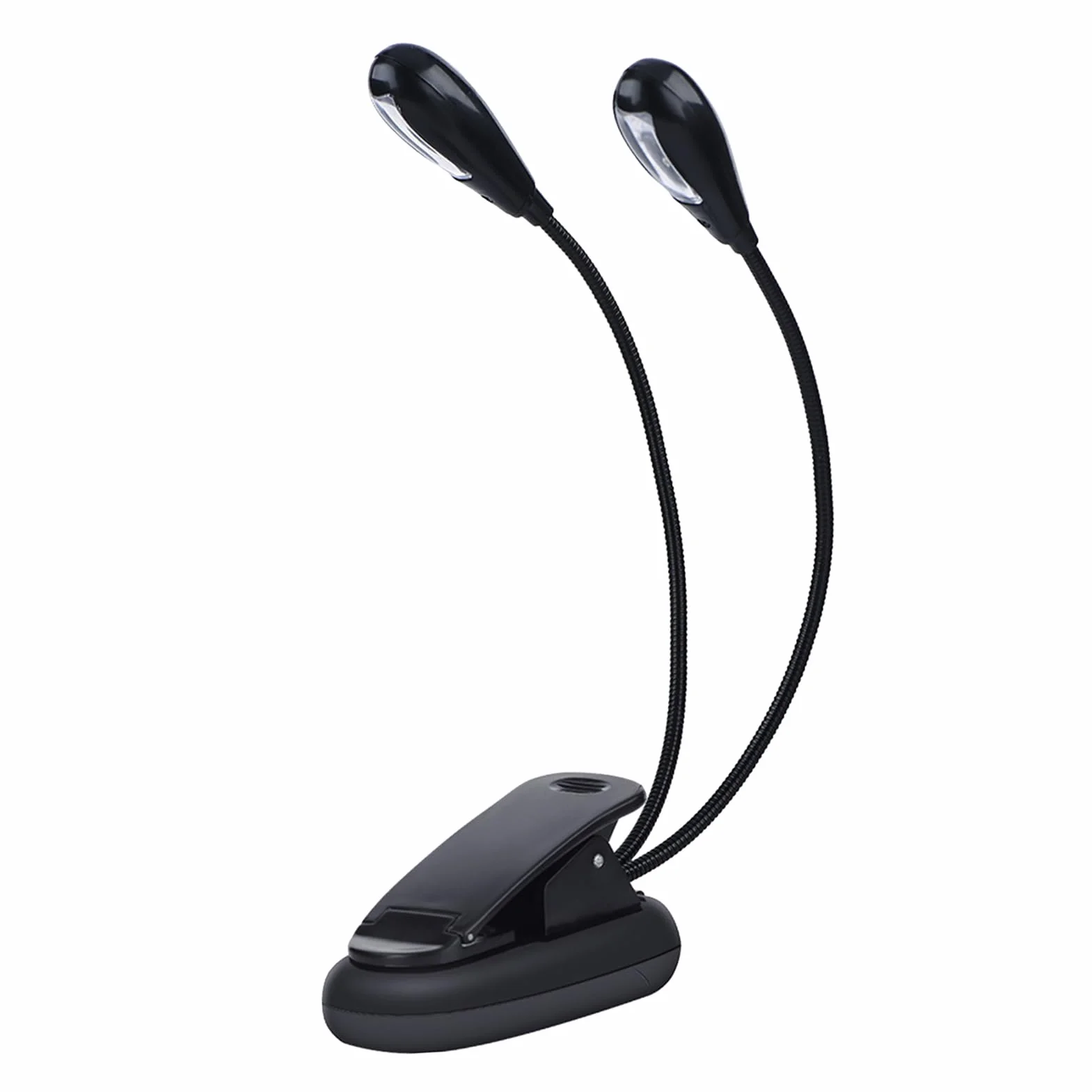 Clip On Music Stand Light Mini Regulowana Lampa LED z Podwójnymi Ramionami dla Bookworms Piano Orchestra Craft (8 świateł)
