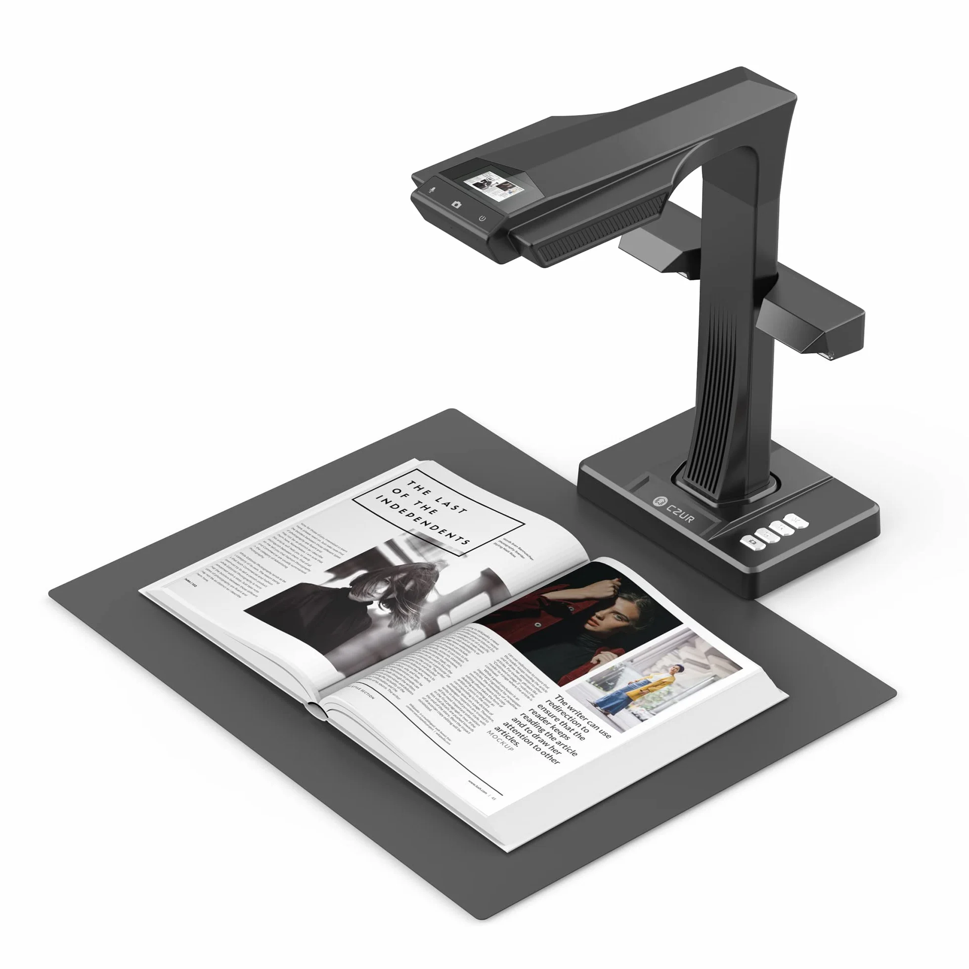 CZUR ET16 Plus skaner dokumentów, profesjonalny skaner książek do maks. A3, aparat 16 megapikseli, kompatybilny z macOS i Windows, OCR do ponad 180 języków