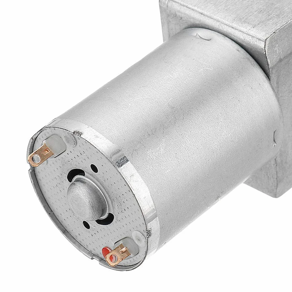 DollaTek JGY-370 DC 24 V 150 RPM podwójny wa?ek przek?adnia ?limakowa silnik samozaciskowy przek?adnia redukcyjna