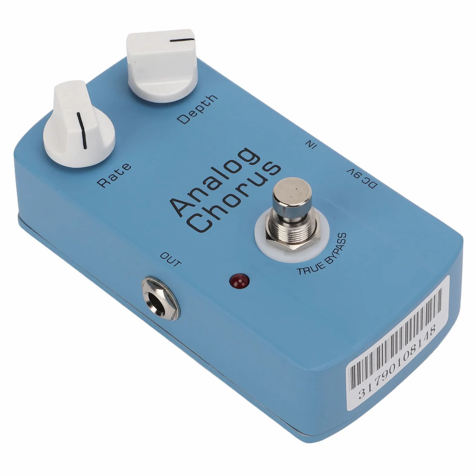 POENVFPO Analogowy pedał Efektów Gitarowych Chorus z True Bypass, metalową konstrukcją, regulacją Prędkości i Głębokości dla Gitary Elektrycznej, technologią BBD