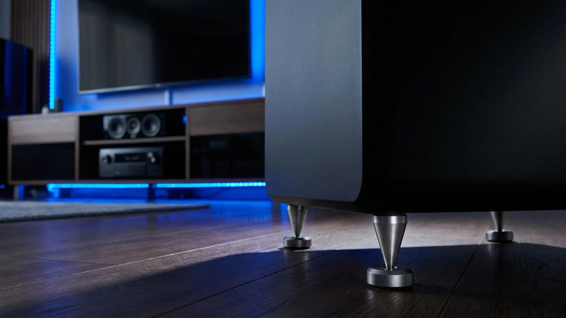 PrecisionGeek Kolce głośnikowe M6 z podkładkami izolacyjnymi 20 mm, zestaw 4 kolców + 4 podkładki, anodowane aluminium, szare, głośniki HiFi, stojaki AV, subwoofery i sprzęt audio, nóżki