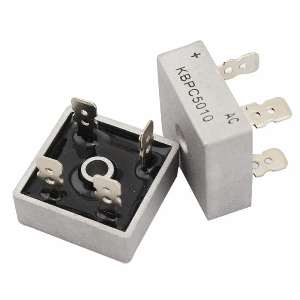 Hailege 10 szt. KBPC5010 Dioda Bridge Rectifier Dioda 50 A 1000 V KBPC 5010 Power Rectifier Dioda Electronic Components