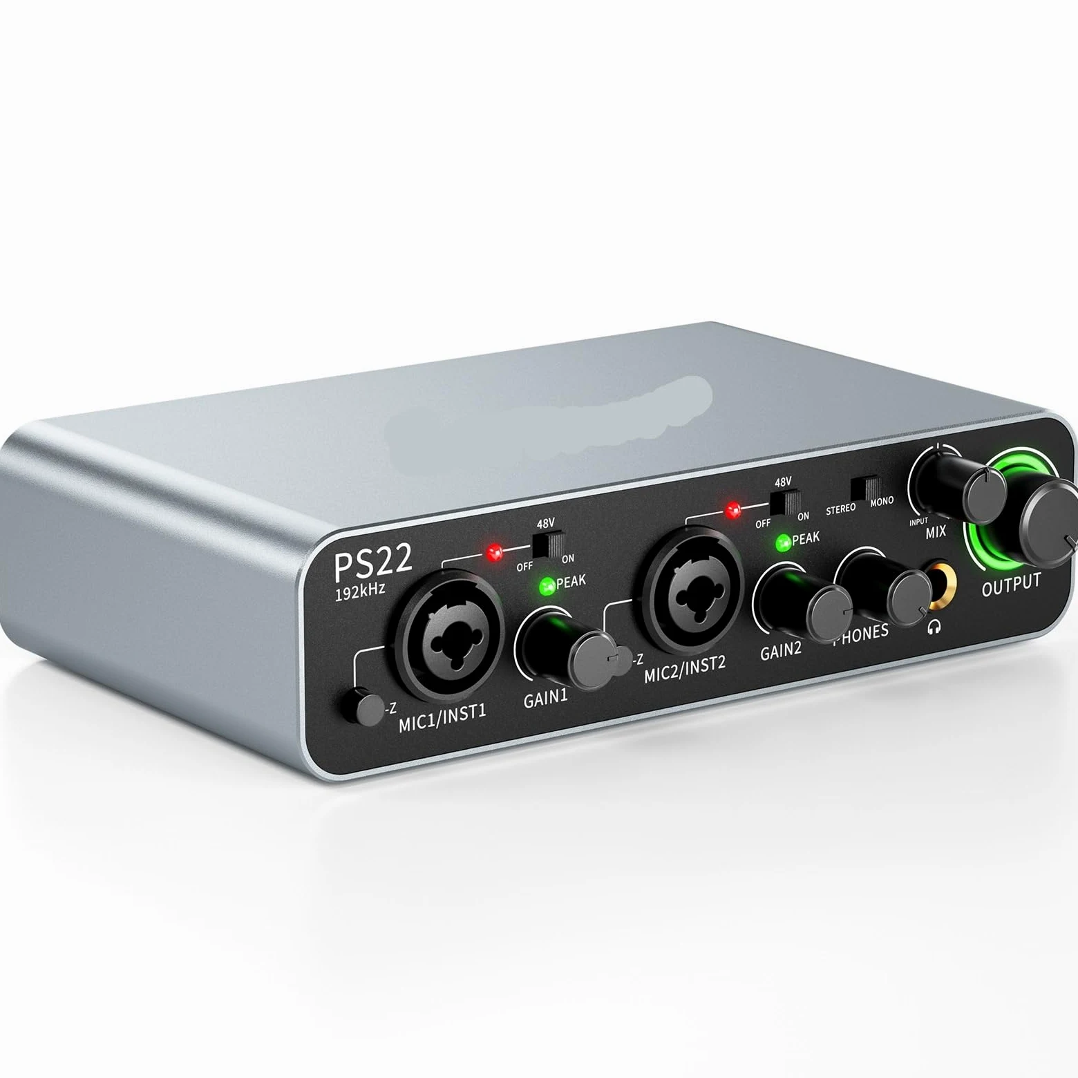 Interfejs audio dla komputera PC, przedwzmacniacz Pro 60 dB, 24 bity 192 kHz, podwójny interfejs USB,Uniwersalna Kompatybilność