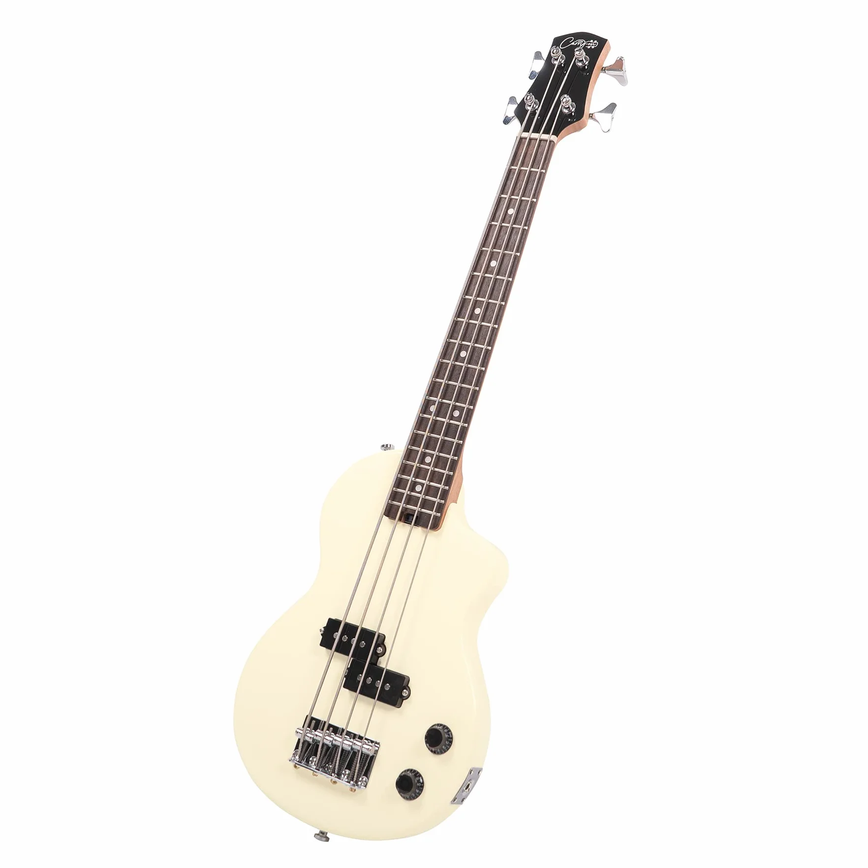 Carry-on Blackstar Mini elektryczna gitara basowa vintage biała