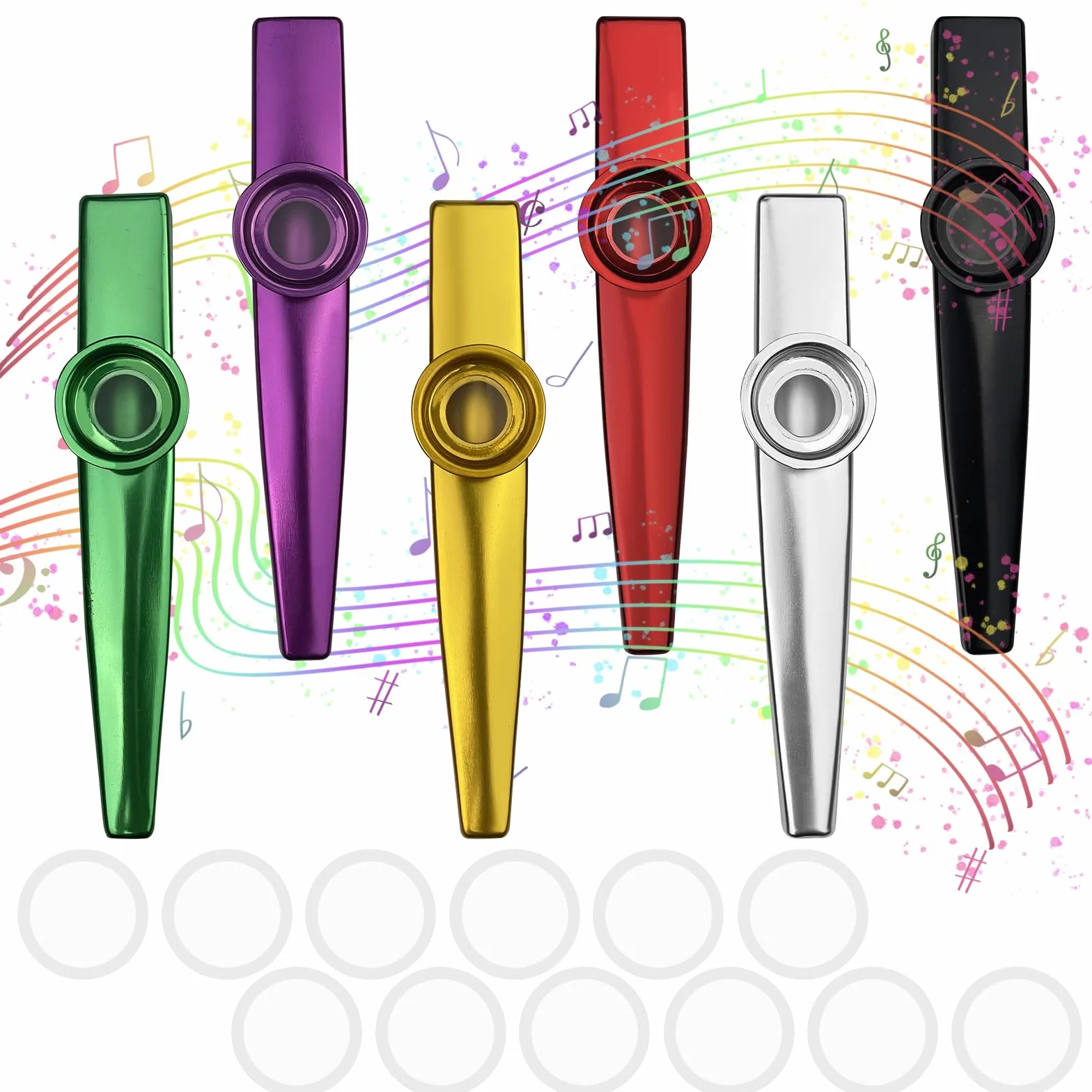 Metal Kazoo instrument perkusyjny 2 sztuk