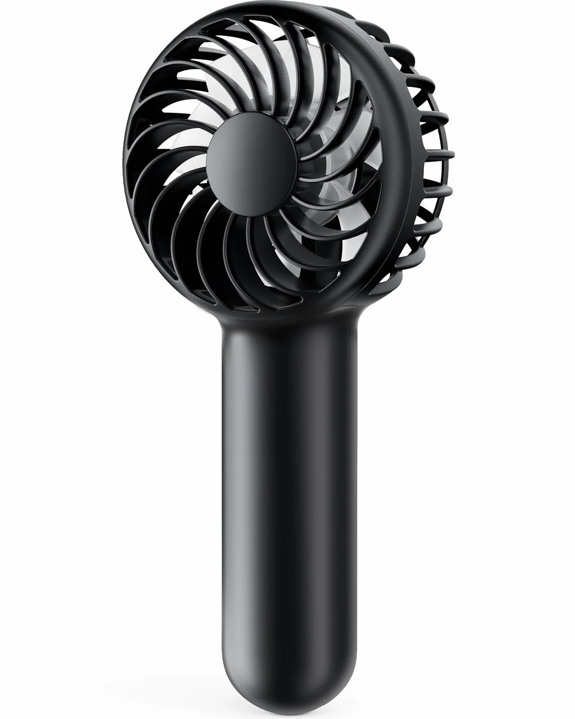 Gaiatop Mini Portable Fan, 3 Speed Powerful Handheld Fan, 2000mAh Battery Operated Cute Design Personal Small Fan, USB Rechargeable Makeup Eyelash Hand Fan Travel Essentials for Women Girls Black