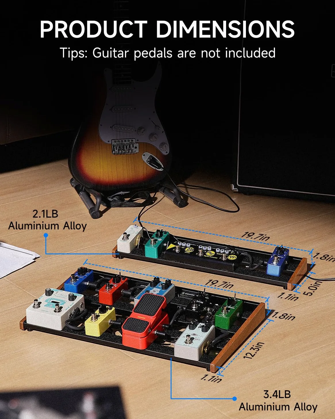 Donner gitarowy z wbudowanym zasilaczem