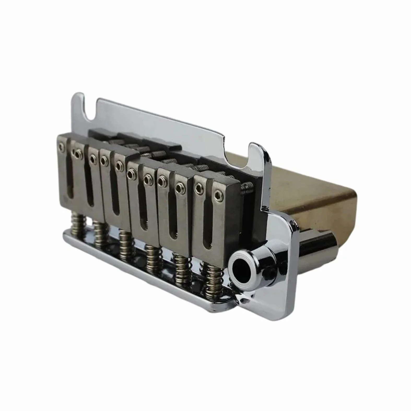 Podwójny Mostek Blokujący Gitara Elektryczna Tremolo Mosiężna Podstawa Akcesoria Do Końcówek Mostek Gitarowy