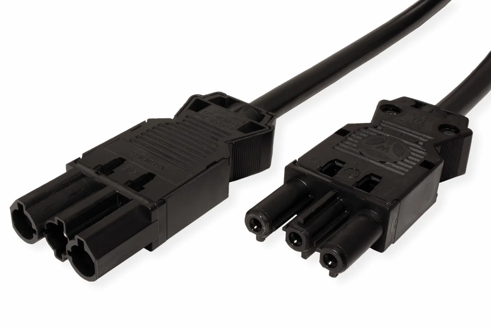 BACHMANN Przedłużacz urządzenia GST18-3 wtyczka/złączka, czarny, 1,5 m