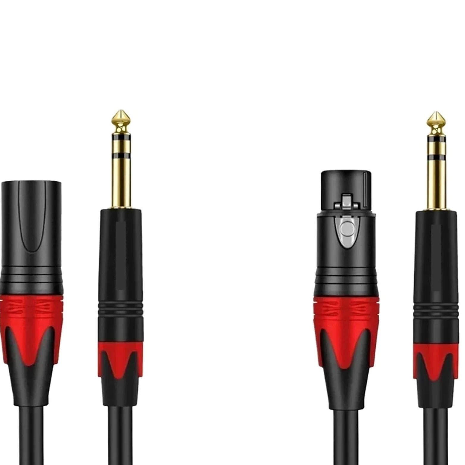 Kabel mikrofonowy 6,35 mm do XLR, 1/4 cala męski na XLR męski, kondensator kabla audio do miksera, wzmacniacza, mikrofonu, głośnika gitarowego (6,5 TS mikrofonowy kabel (F), 10 m)