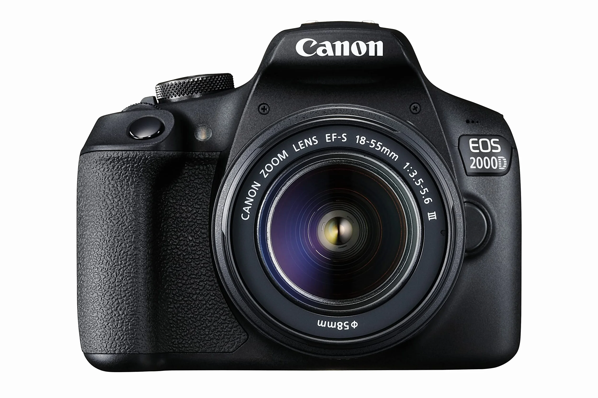 Canon EOS 2000D lustrzanka – z obiektywem EF-S 18-55 F3.5-5.6 III (24,1 MP, DIGIC 4+, 7,5 cm (3,0"), LCD, Full HD, WIFI, czujnik APS-C CMOS, czarny