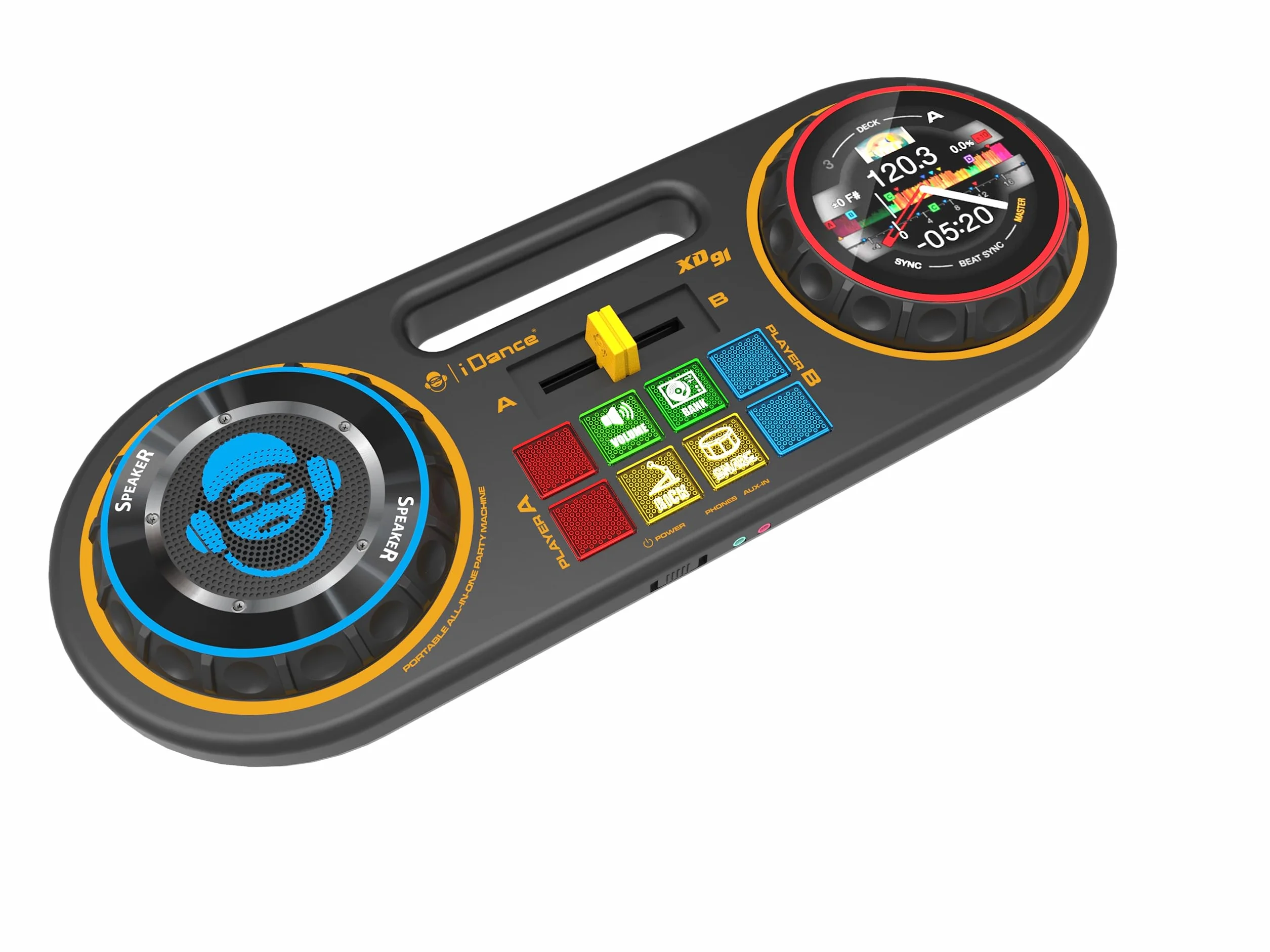 Cefa Toys Mieszanka DJ 8 W 1 41,4x15,4x4,8 cm 12 pętli audio Crossfader