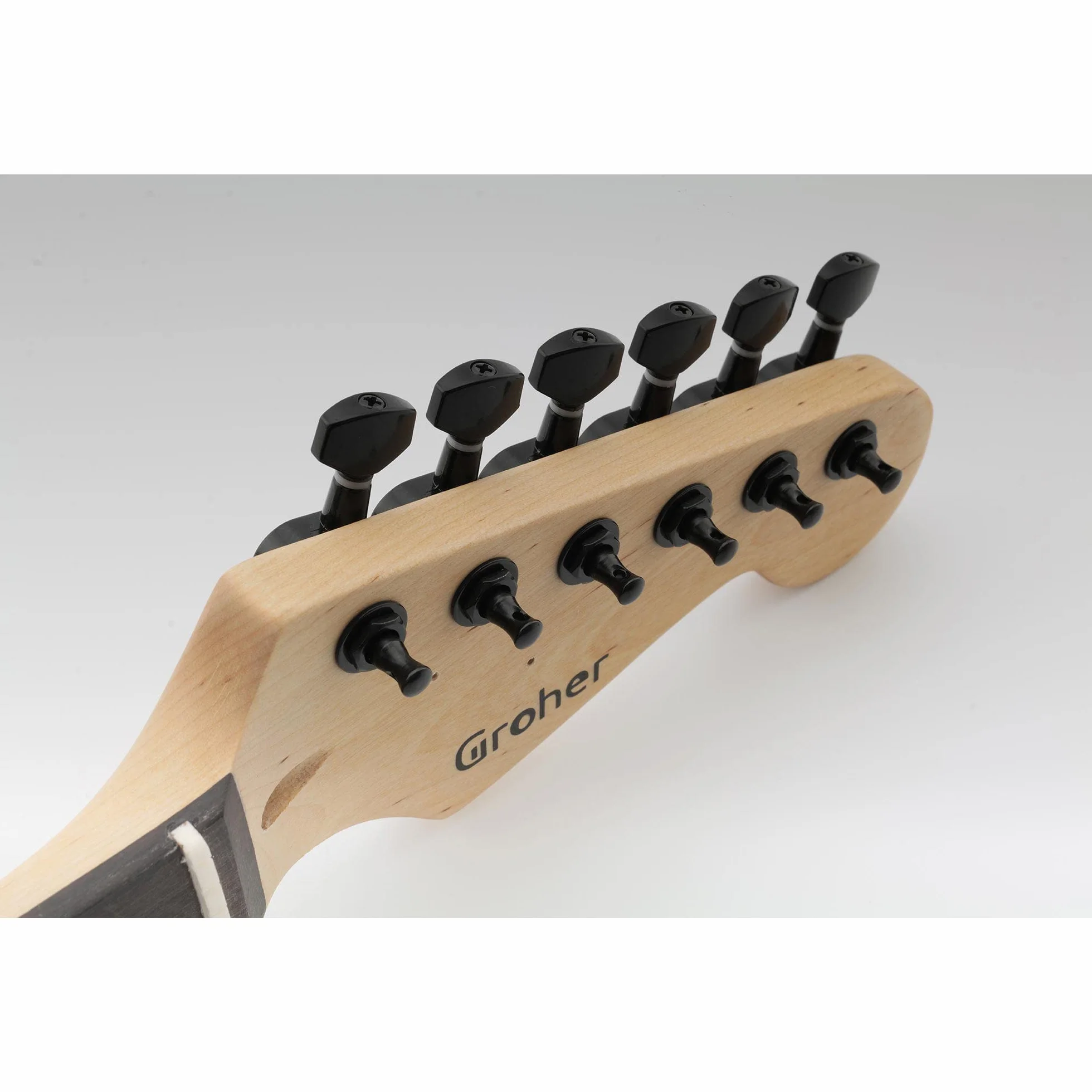 Musiclily Basic 6 w Linii Klucze Gitaryowe Tunery Kołki do Strojenia do Gitary Elektrycznej Fender Strat Tele, Czarny