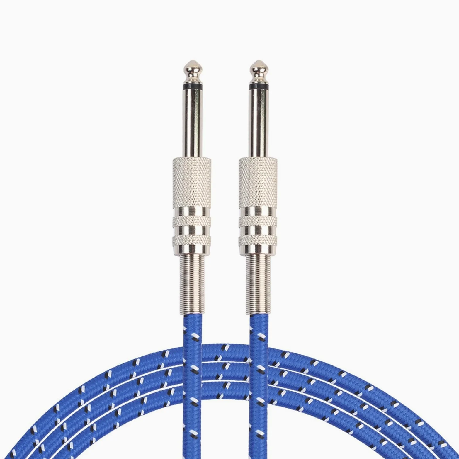 akcesoria do gitary 6.35mm Męski Na Męski Kabel Audio Do Gitary Elektrycznej Nylonowy Pleciony Kabel Instrumentalny Wzmacniacz 1/4 Kabel TRS (Color : 20m)