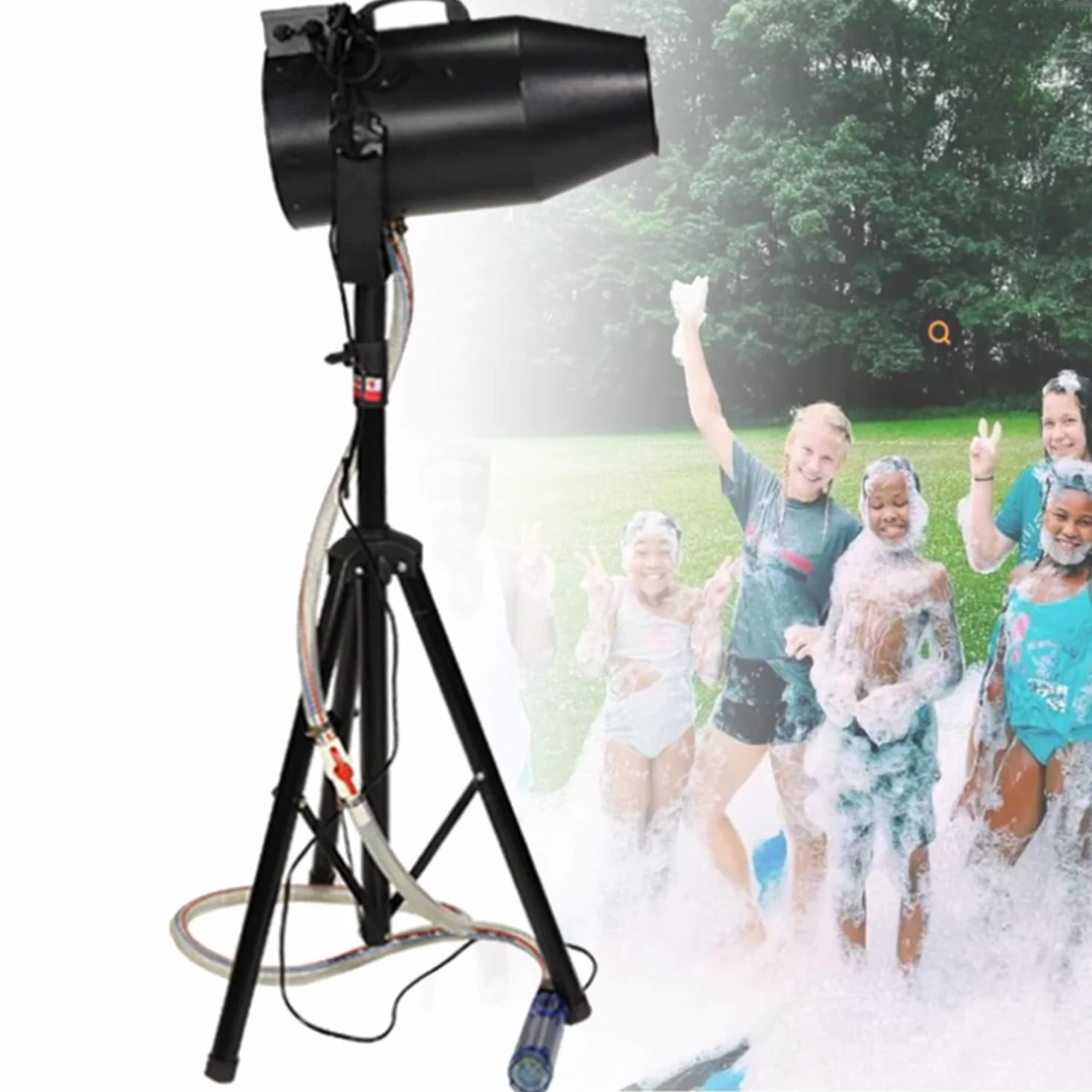 1000W Maszyna do Pian, Regulowany Kąt, Efekt Strumienia, 6-10m Odległość, 80㎡, Na Imprezę Plenerową