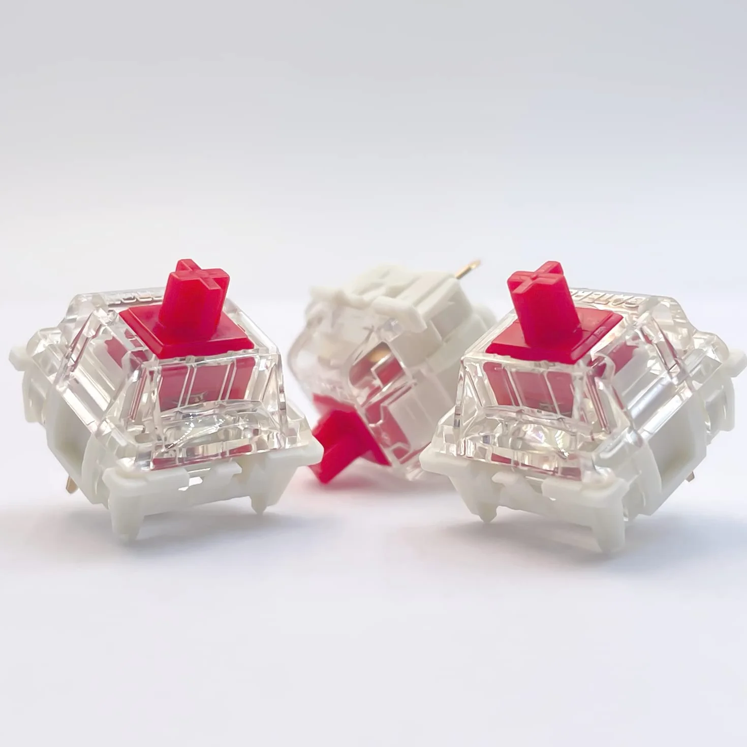 Gateron G Red Pro 2.0 przełączniki, wstępnie nasmarowane, 3-pinowe RGB SMD, liniowe do gier, klawiatura mechaniczna, DIY, przełączniki klawiatury Hotswap, 36 szt., Pro Red 2.0
