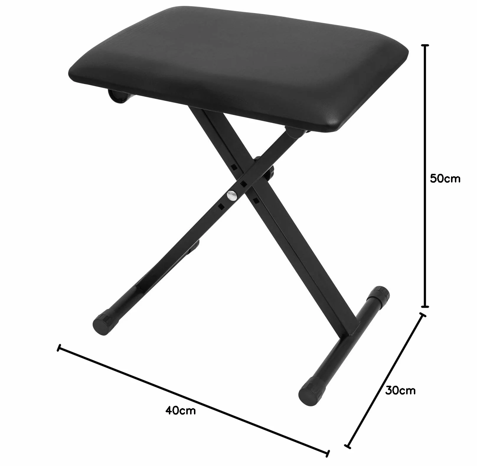 Cascha Ławka do Pianina, Czarny, 42-50 cm