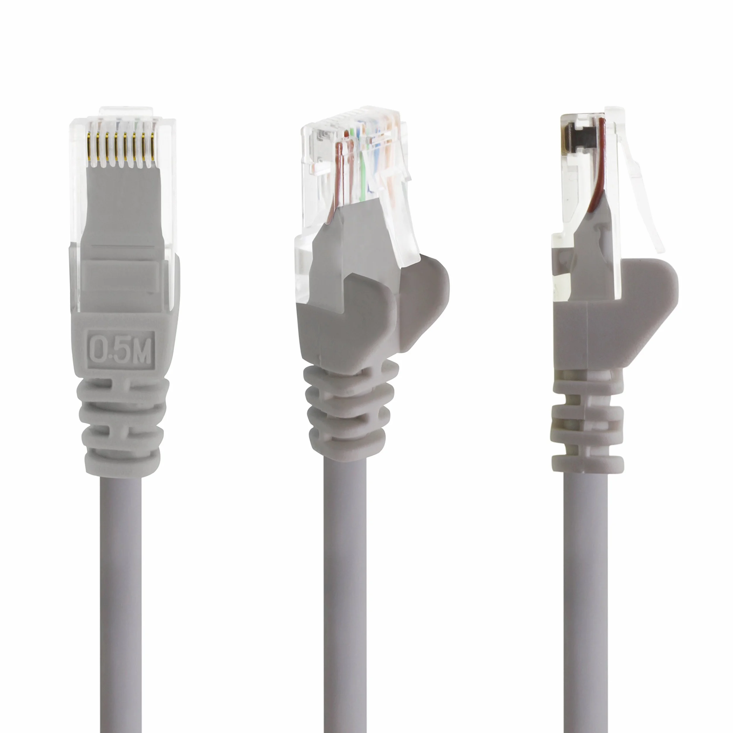 1aTTack CAT5 UTP kabel sieciowy Ethernet LAN z 2 x RJ45 7,5 m - szary