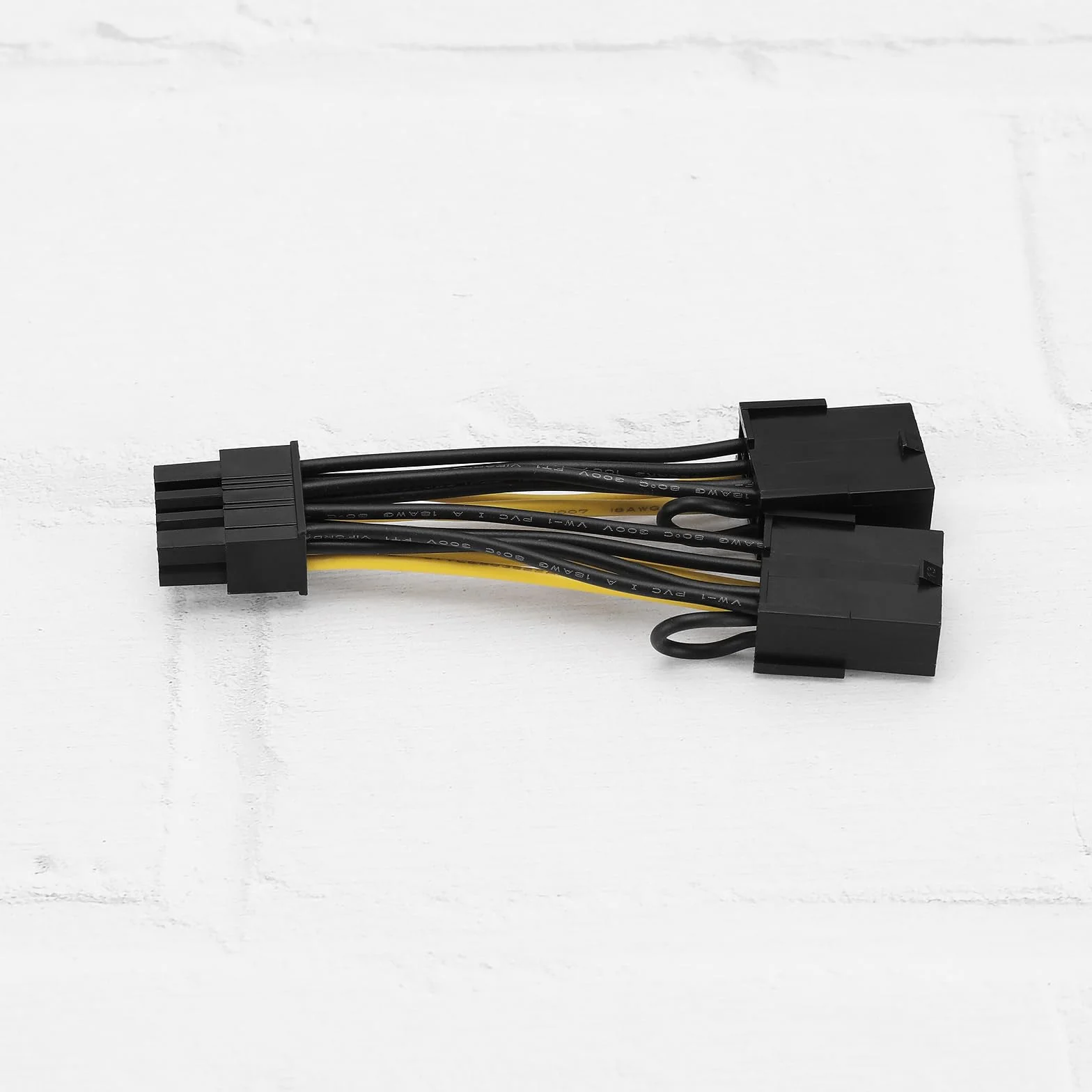 2 szt. Kabel zasilający karty graficznej 18AWG cynowana miedź procesor 8-pinowy męski na podwójny P-CIE 8-pinowy kabel żeński 030-0571-000 kompatybilny z Tesla K80 M40 M60