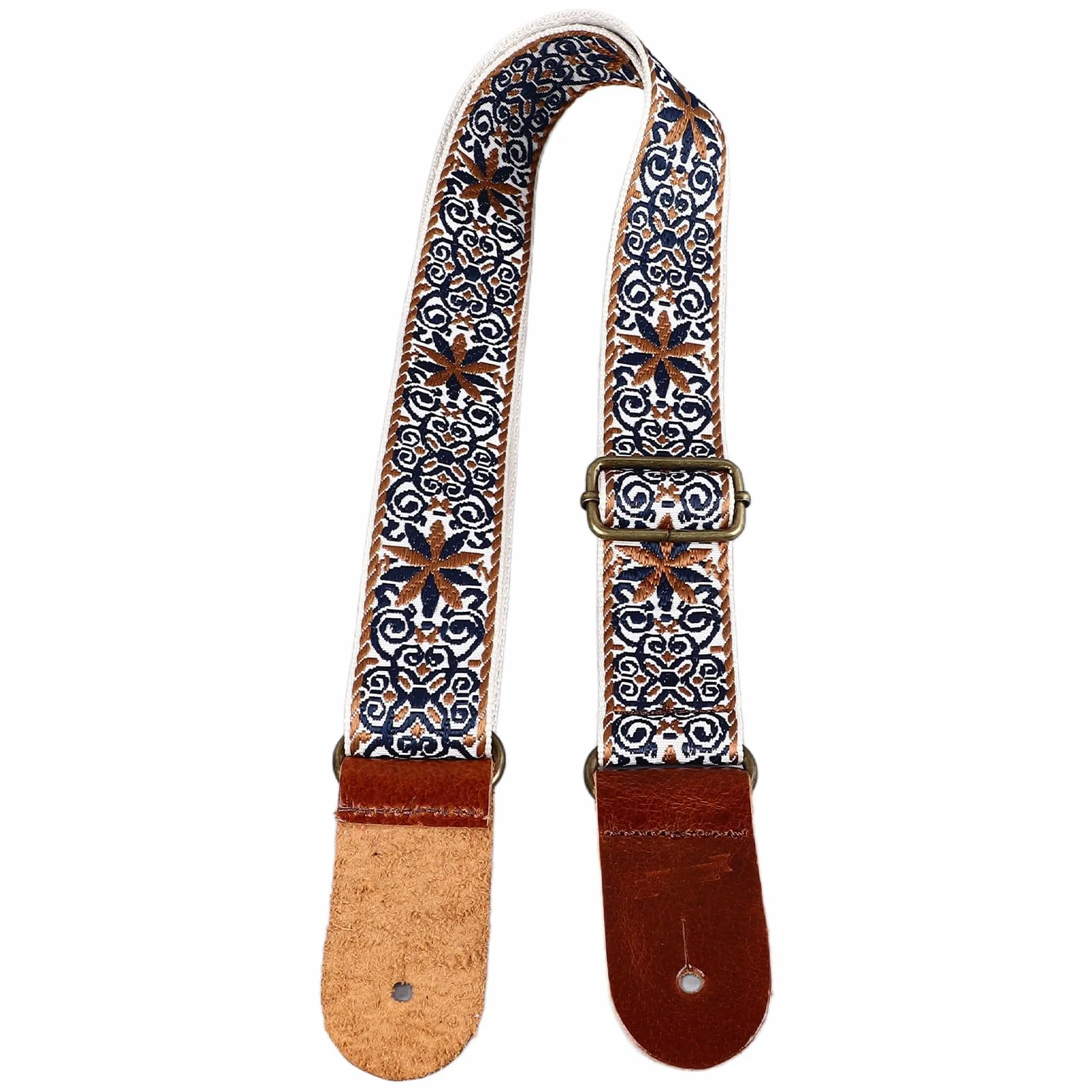 Regulowany Nylonowy i Skórzany Pasek Na Ramię do Ukulele