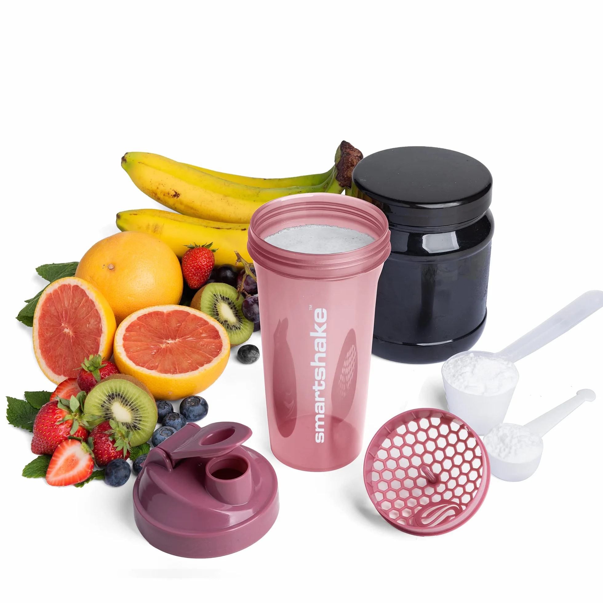 Smartshake Shaker Lite Series, Głęboka Róża - 1000 ml