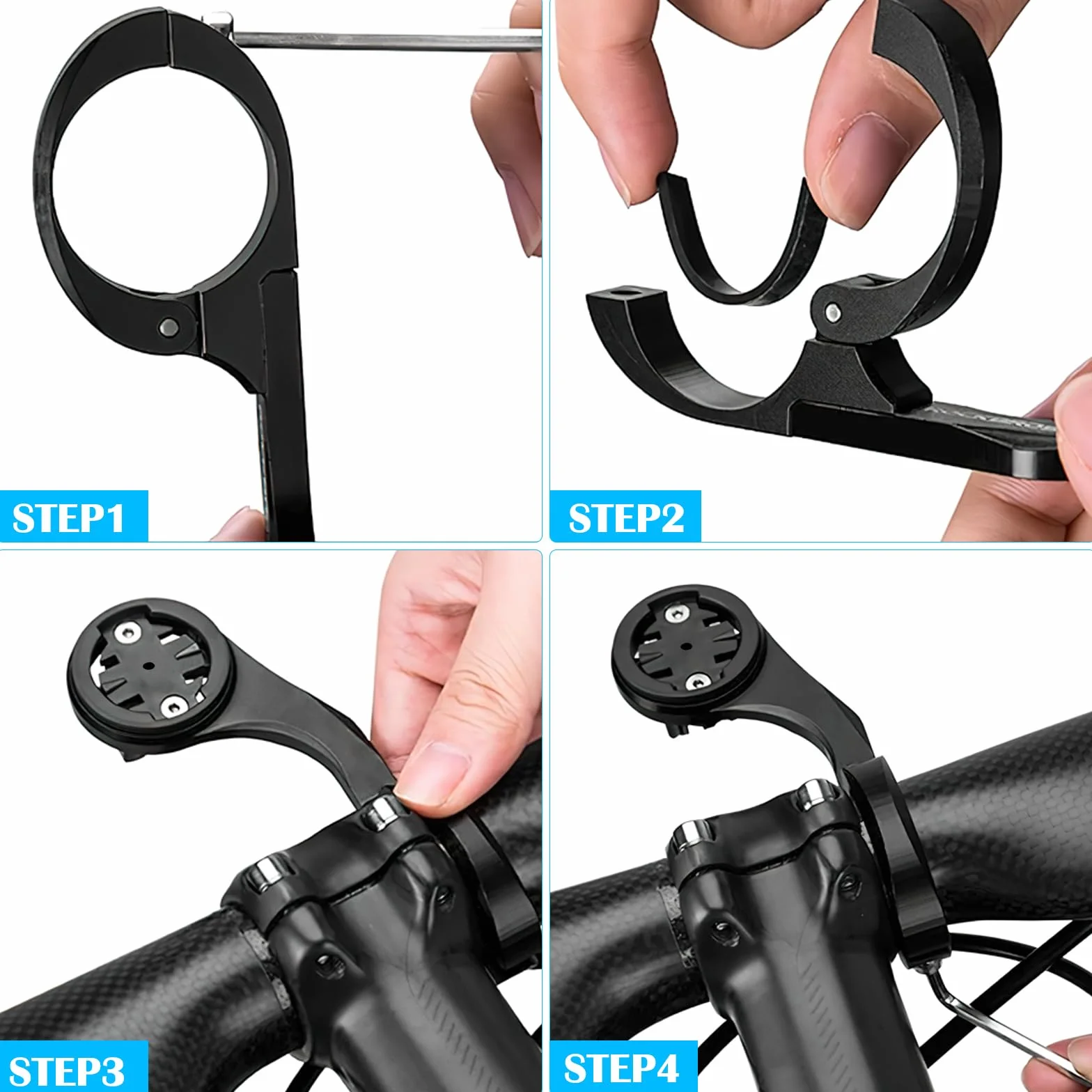 APOMOONS Uchwyt rowerowy do Garmin Edge 530 540 520 510 500 200 130 20 25 800 810 820 830 810 1000 1040 1030 Plus 910XT Bryton Wahoo, uchwyt rowerowy do Garmin Edge Explore 2
