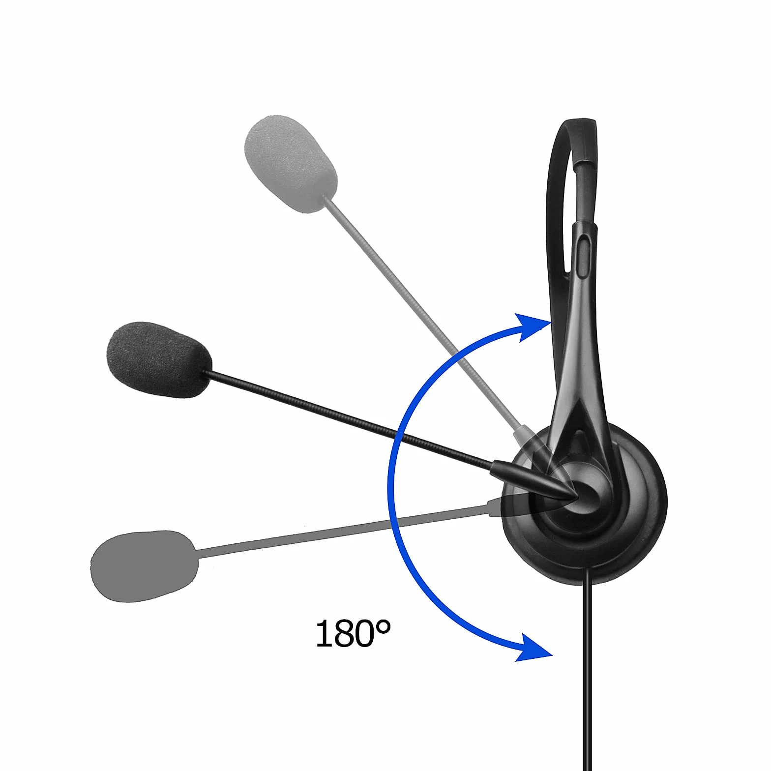UAYESOK Dwukierunkowa słuchawka radiowa, 2-pinowa, walkie-talkie Overhead zestaw słuchawkowy z mikrofonem PTT do Motorola CP040 CP200 DP1400 GP300 CLS1410 XT420 XT460 Hytera PD405 PD505 radio szynowe