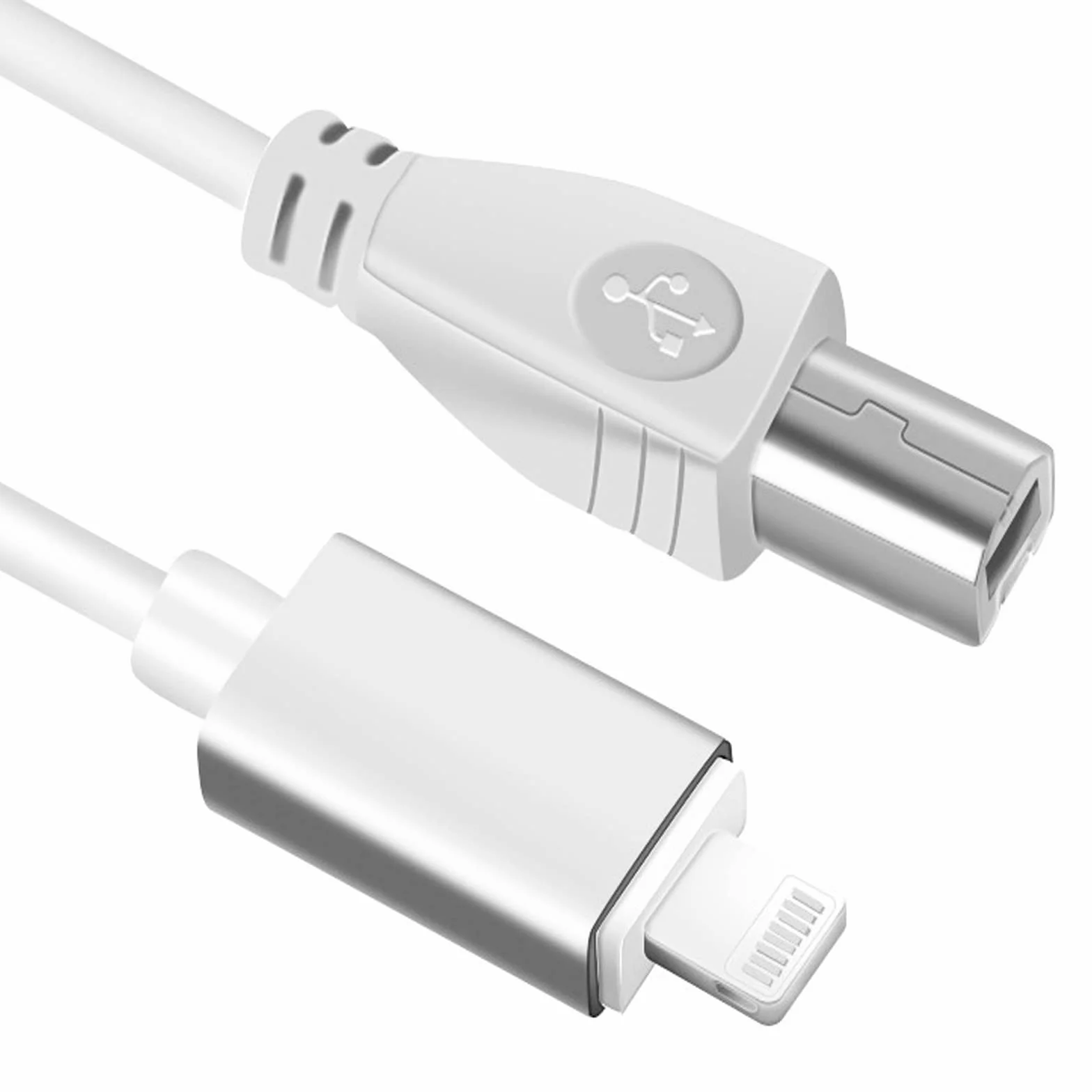 Kabel USB B na Midi, 1 m kabel OTG do iPhone'a, iOS, kompatybilny z fortepianem, klawiaturą, interfejsem audio, elektronicznym instrumentem muzycznym