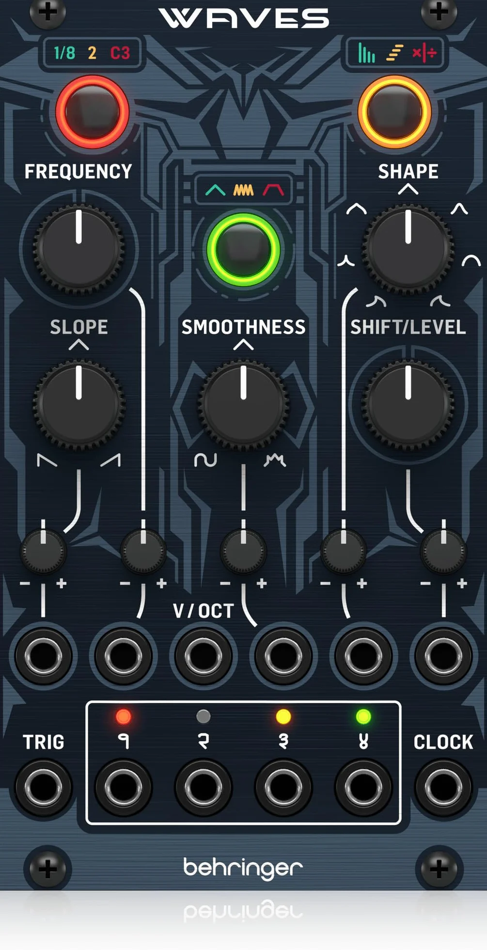 Behringer WAVES Tidal Modulator i generator funkcyjny do Eurorack Wszechstronny moduł LFO do dynamicznej modulacji syntezatora modułowego