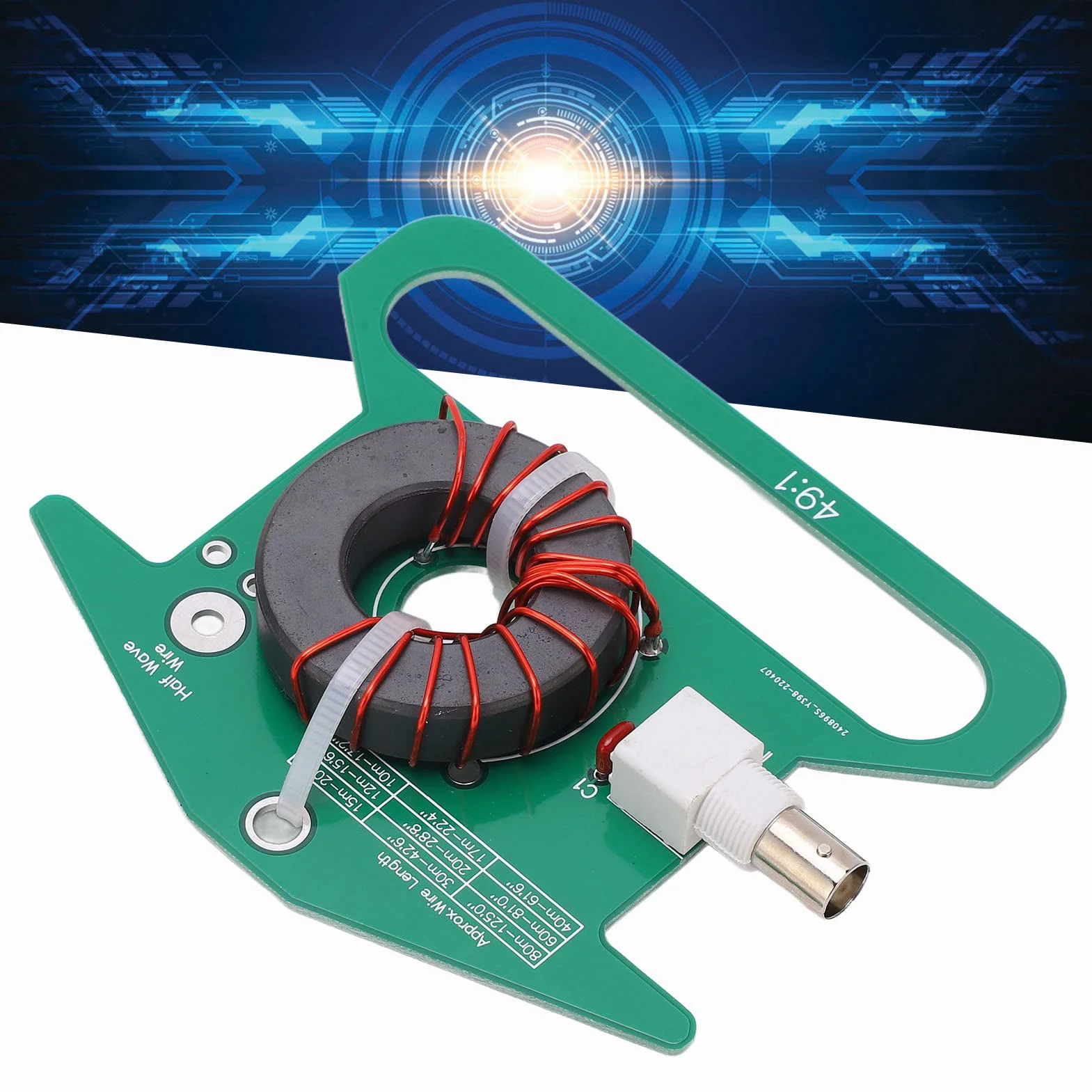 Antena Balun do PCB Balun 50W Znamionowa Moc CiąGła 5-35MHz 49:1 Zamiana