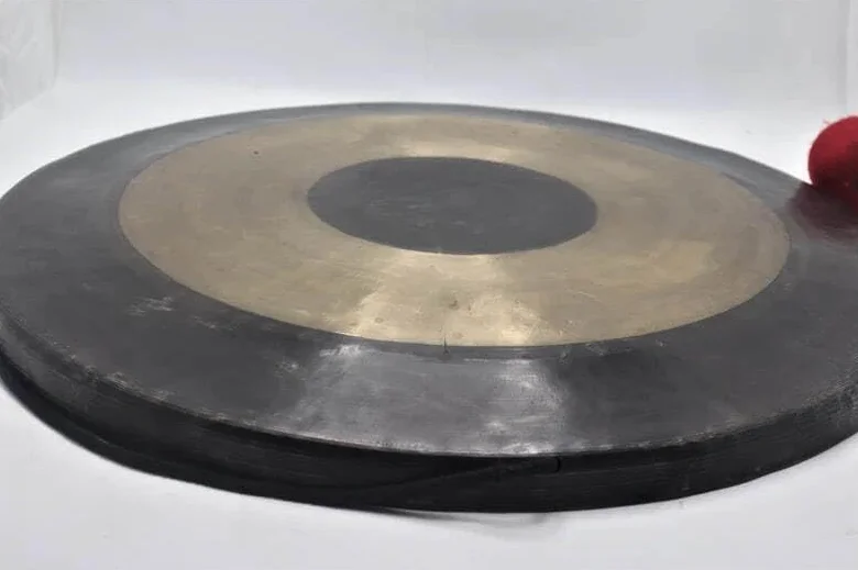 Bardzo duży 58 cm Gong - tybetański gong medytacja, dźwięk uzdrawiający - ręcznie wykonany gong