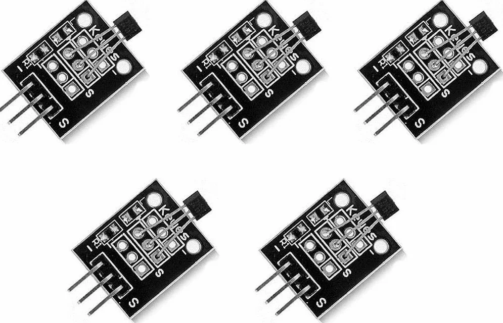 5 szt. Hall Effect KY-003 magnetyczny modu? czujnika DC 5 V do Arduino PIC AVR Smart Cars