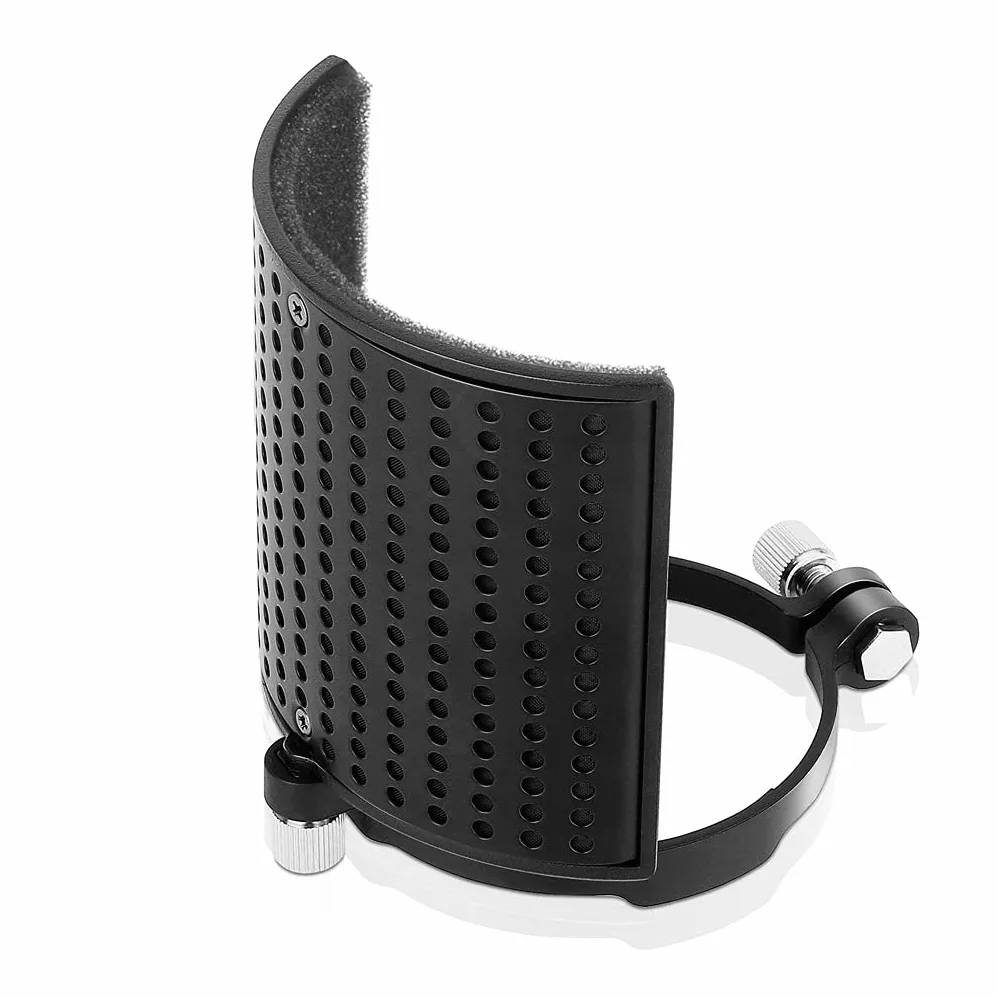Microphone Pop Filter Shield Filter Screen Metal Mesh Three Layer Microphone Windscreen Cover for Microphones