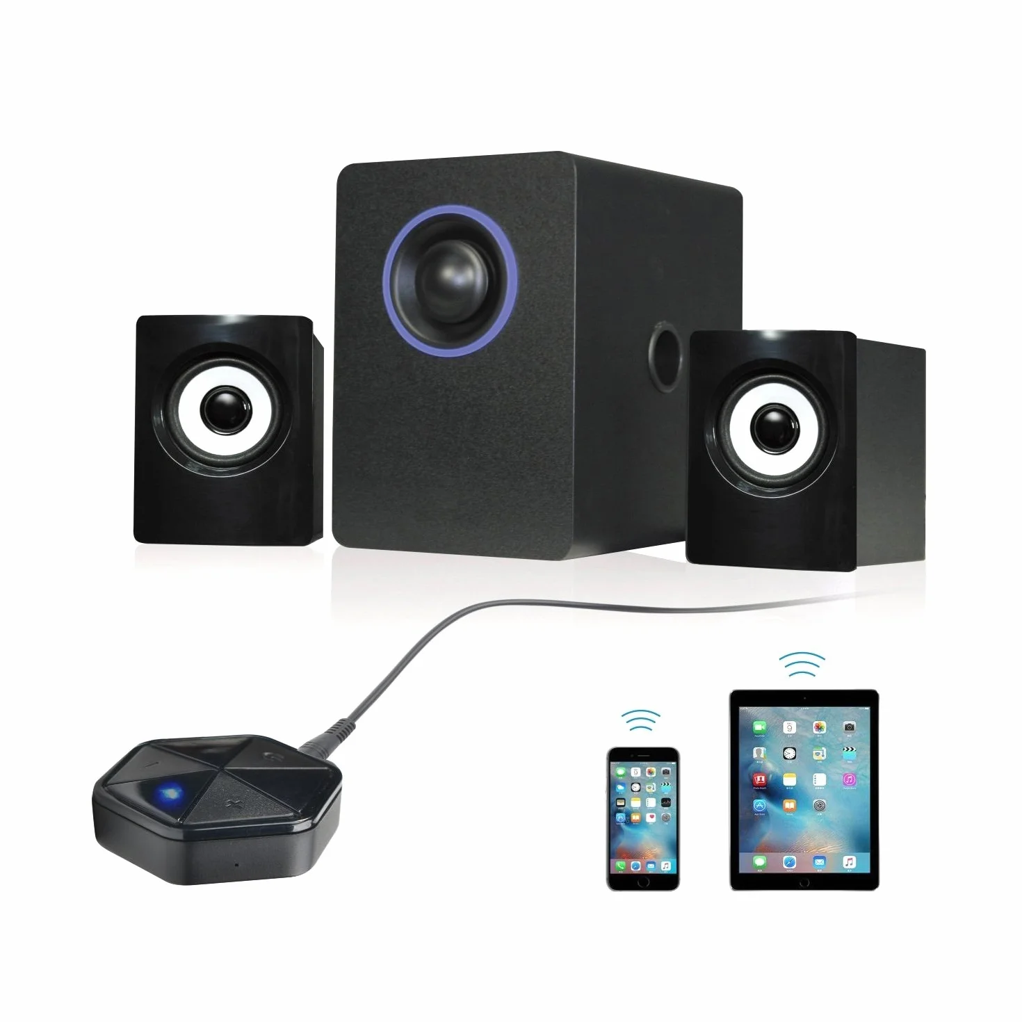 Audiocore Adapter Bluetooth AC815 HSP, HFP, A2DP, AVRCP Bluetooth V4.1, klasa II, mikrochip CSR BC8635