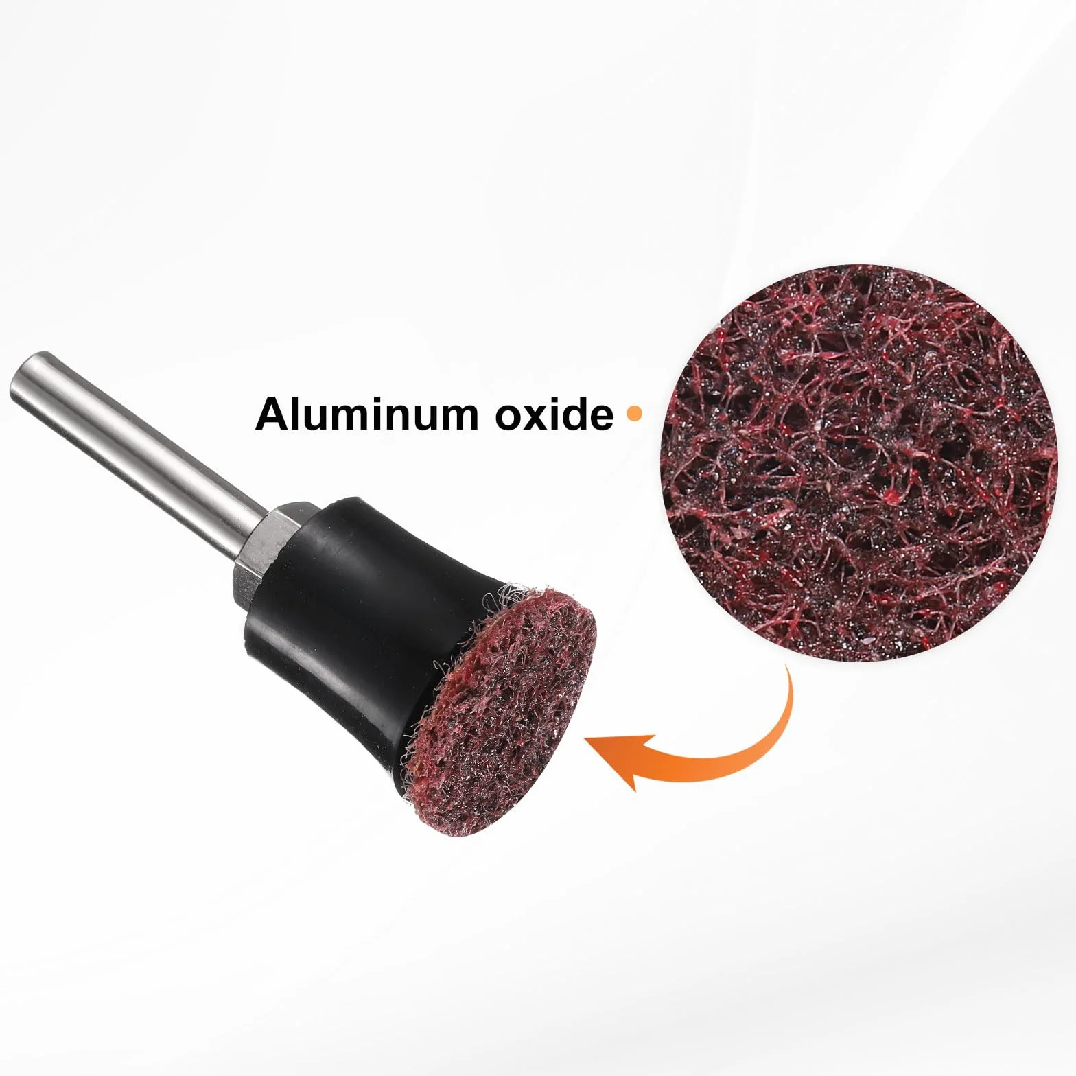 QUARKZMAN 27 szt. tarcze do szybkiego wymiany zestaw 1" Roll Lock krążki szlifierskie z uchwytem na podkładkę trzpieniową 1/4", średnia ziarnistość, tarcza do kondycjonowania powierzchni do