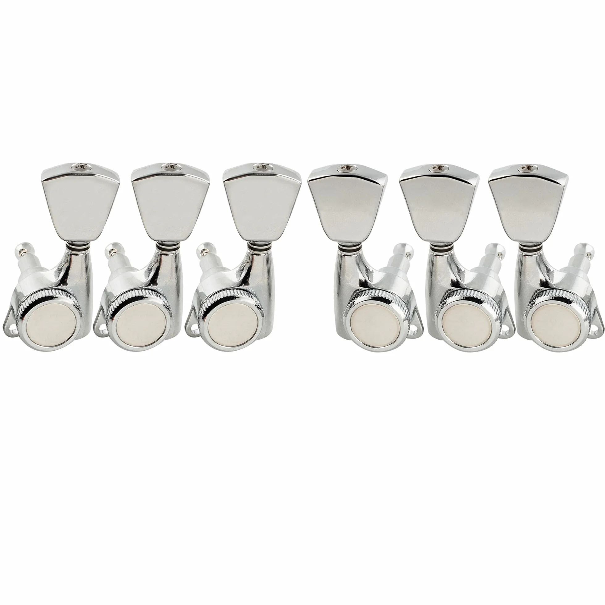 Musiclily Pro 3L3R Blokujące Klucze Gitarowe Locking Tuners do Gitary Elektrycznej Akustycznej LP SG, Chrom