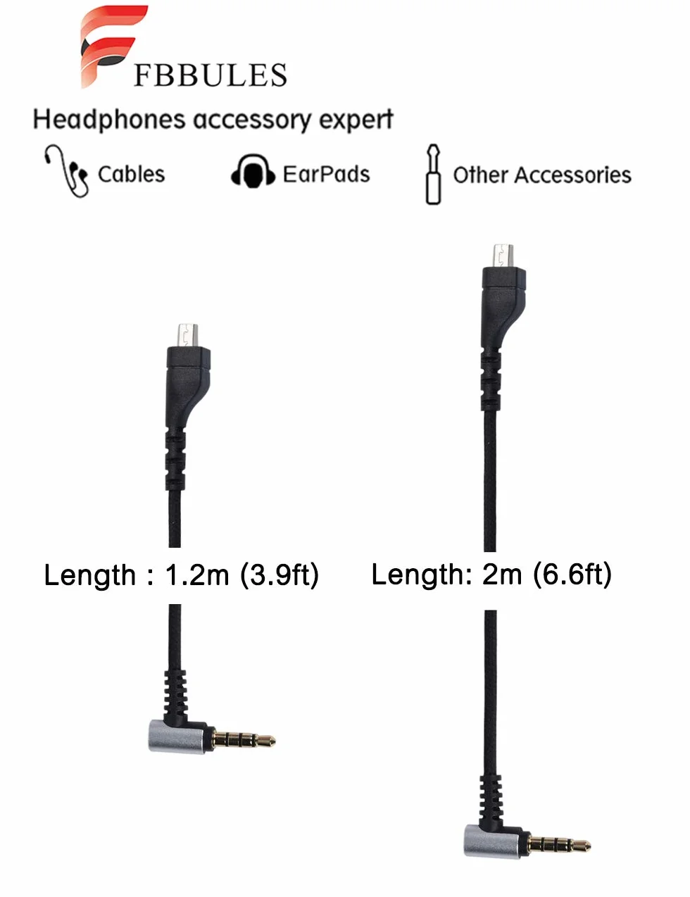 1,2 M / 2 M Kabel Wideo Zamienny Kabel Black Bears do Zestawu Słuchawkowego do Gier Dla Arctis 3 Arctis 5 Arctis 7 Arctis Pro