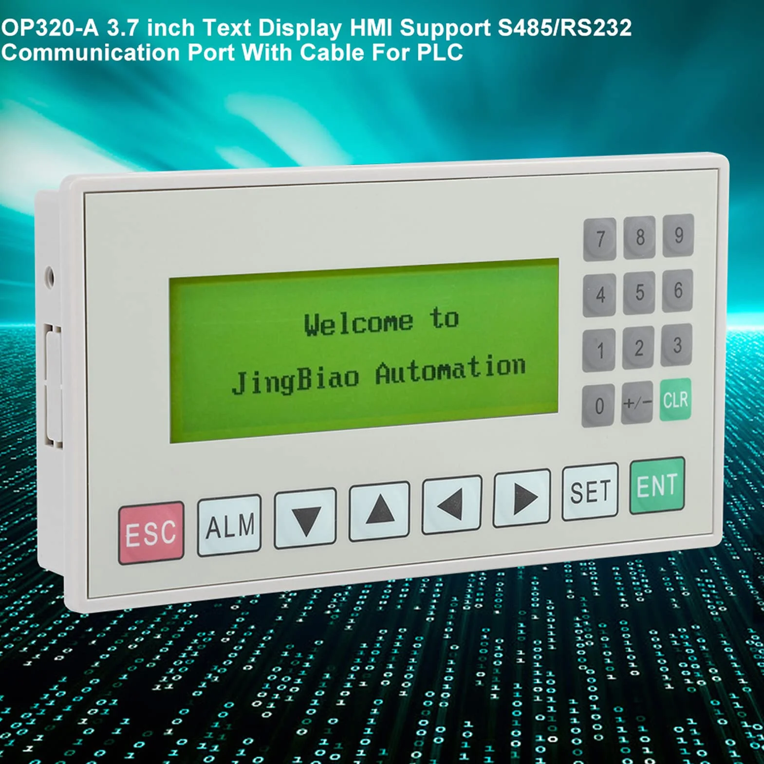 OP320-A 3,7-calowy Wyświetlacz Tekstowy HMI Inteligentny Ekran HMI LCD Moduł Wyświetlacza Tekstowego Obsługa Tablicy Wyświetlacza Tekstowego Port Komunikacyjny S485/RS232 z