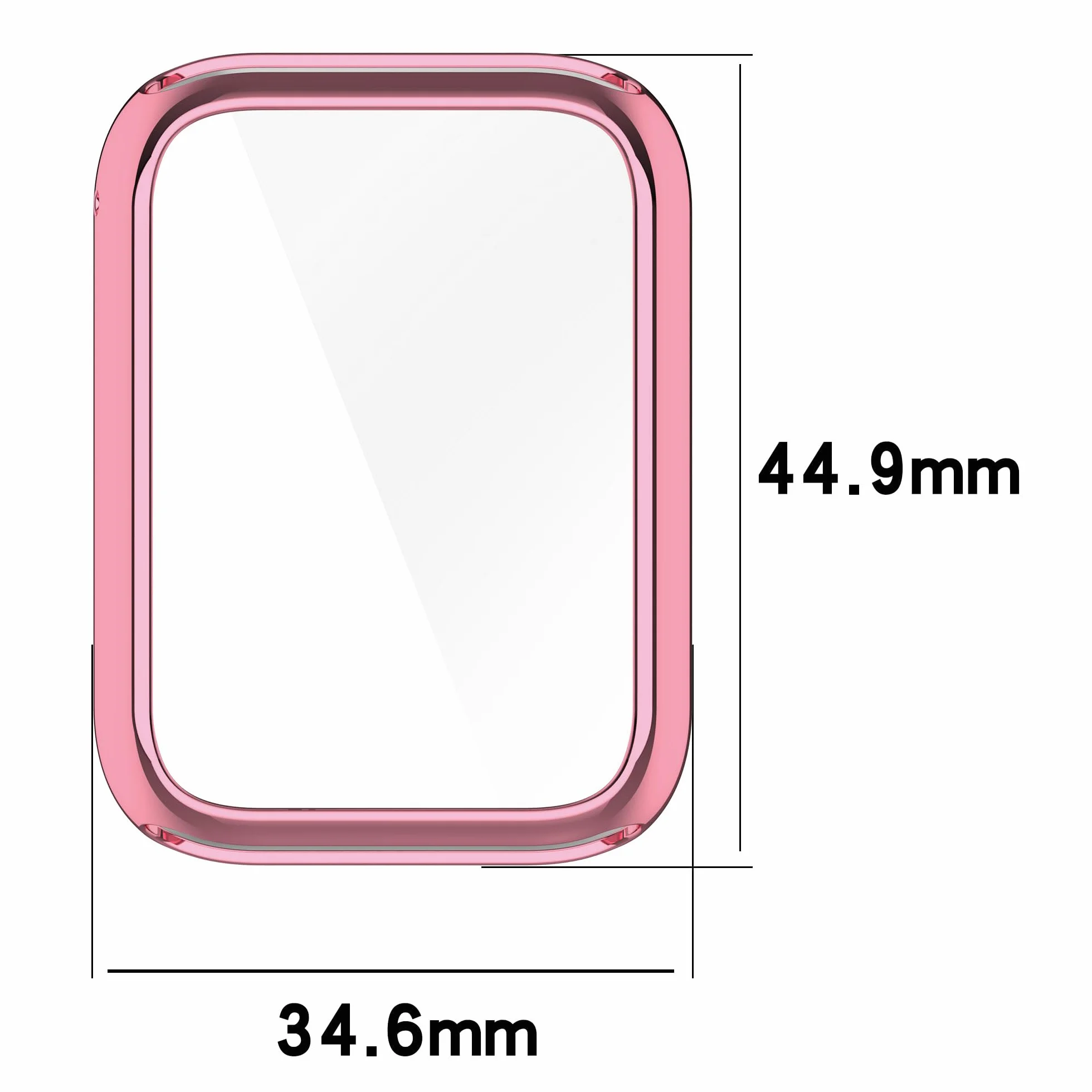 FTRONGRT Etui kompatybilne z Xiaomi Smart Band 9 Pro, odporne na zarysowania, miękkie powlekanie TPU, kompleksowa ochrona, etui do zegarka Xiaomi Smart Band 9 Pro, przezroczyste