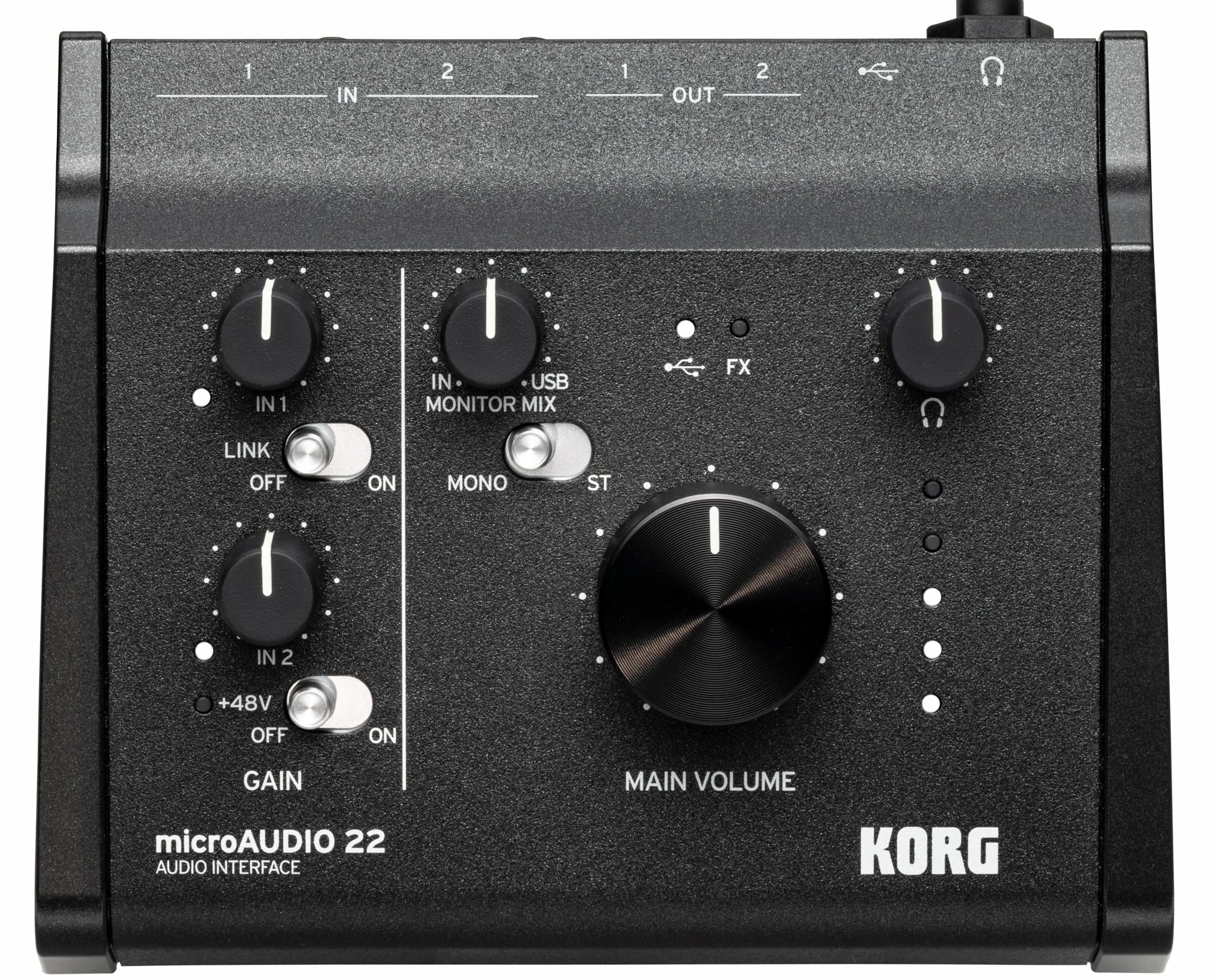 Korg - microAUDIO 22 USB-C interfejs audio z przedwzmacniaczami studyjnymi