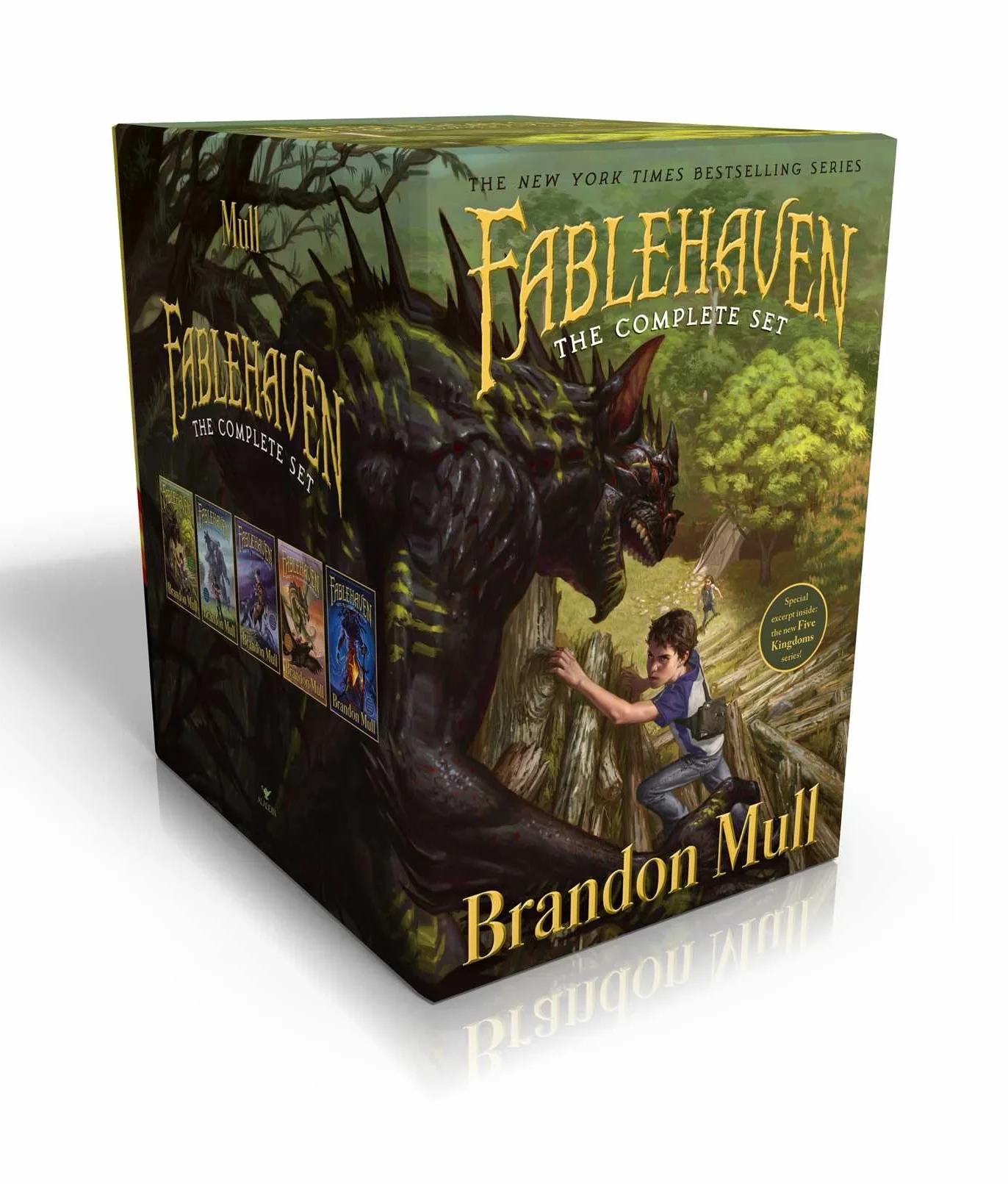 Fablehaven Complete Set (Boxed Set): Fablehaven; Rise of the Evening Star; Grip of the Shadow Plague; Secrets of the Dragon Sanctuary; Keys to the Demon Prison
