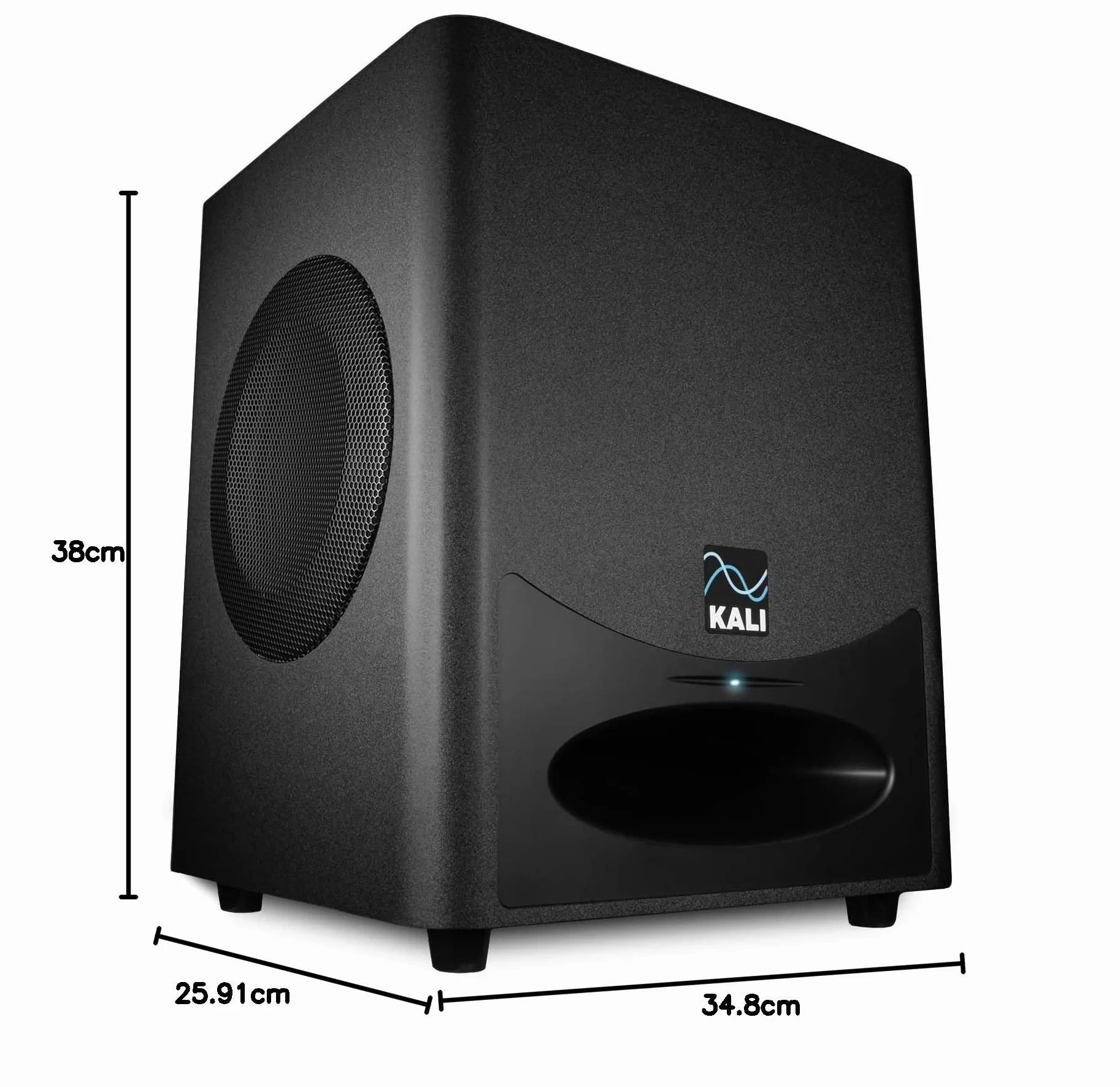Kali Audio WS-6.2, aktywny subwoofer studyjny (podwójny 6,5-calowy głośnik niskotonowy, oszczędzająca miejsce konstrukcja premium, ciśnienie akustyczne do 120 dB, imponujące pasmo przenoszenia 27 Hz),