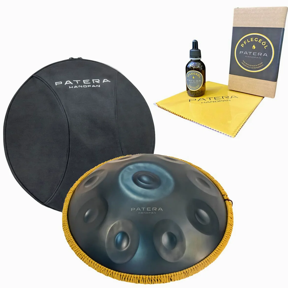 Patera Handpan D-Minor z torbą + olejek pielęgnacyjny Patera