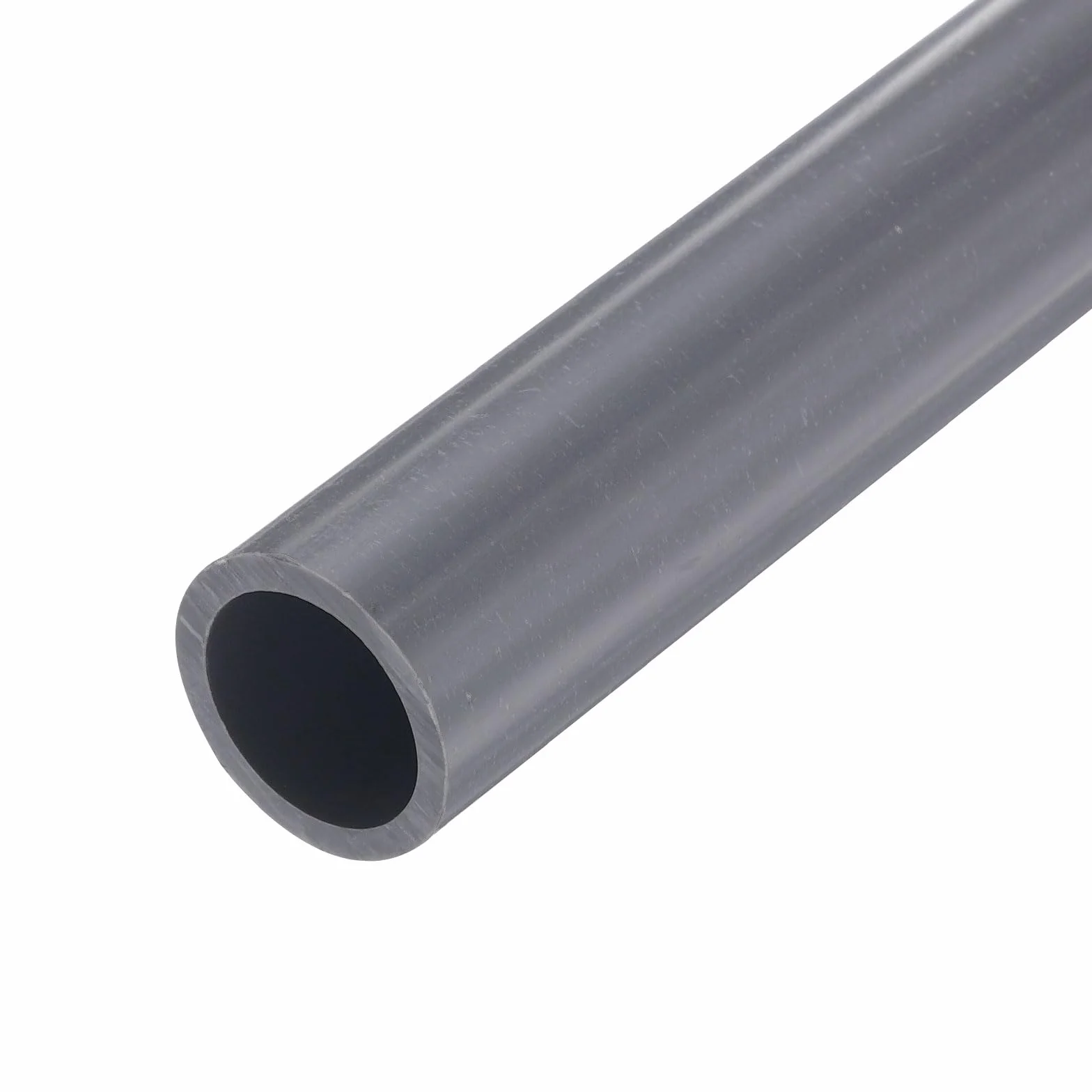 QUARKZMAN Rurka z PCW Rigid Tube okrągła rurka 15,4 mm ID 20 mm OD 9" długość Light Grey High Impact for Water Pipe, Crafts, Cable Sleeve