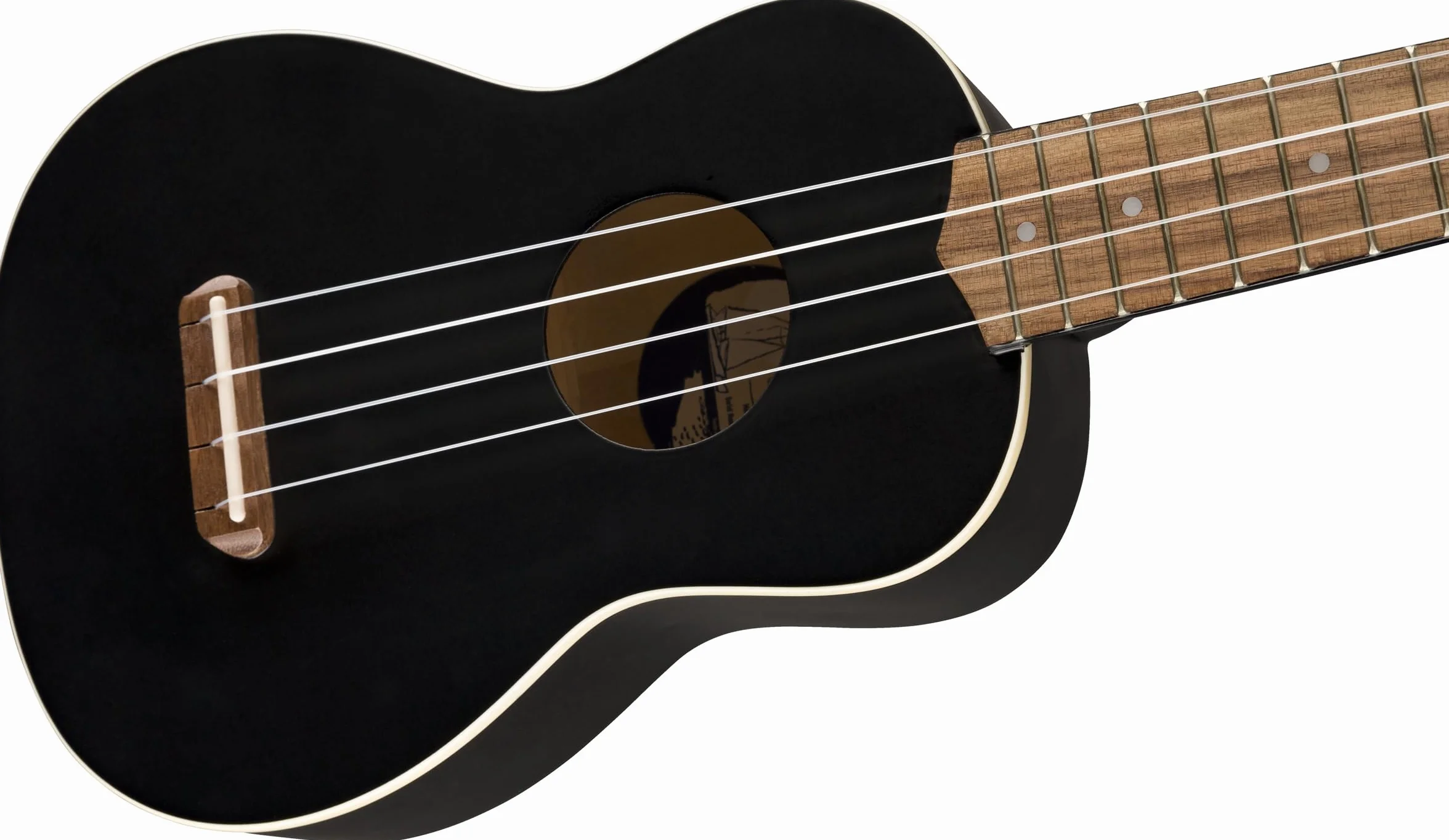 Fender California Coast Weneckie Soprano Ukulele - czarne