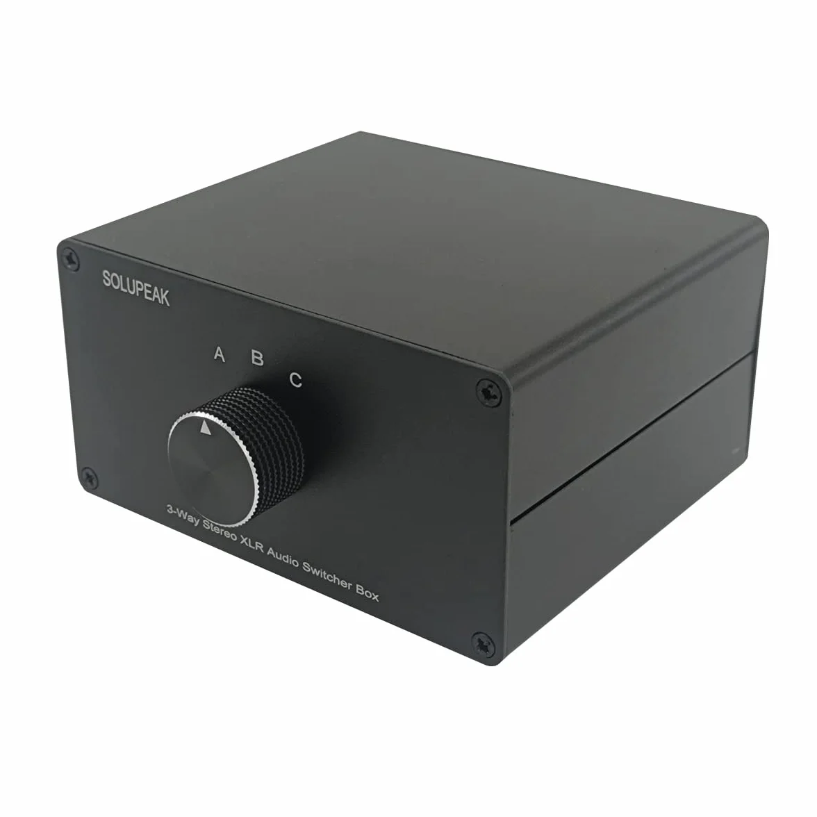 Symetryczne przełączniki audio XLR, 3-kanałowy konwerter XLR stereo, pasywne źródło sygnału, przełącznik wyboru wejścia audio, przełącznik rozdzielacza 1 na 3 (X103)