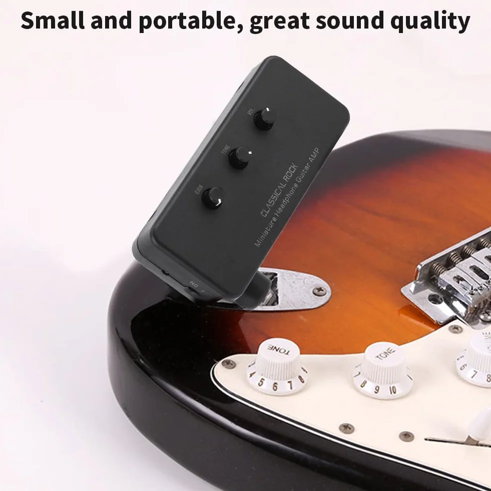 ABS + metalowy wzmacniacz kasku gitarowego, praktyczny mini wzmacniacz gitarowy/basowy
