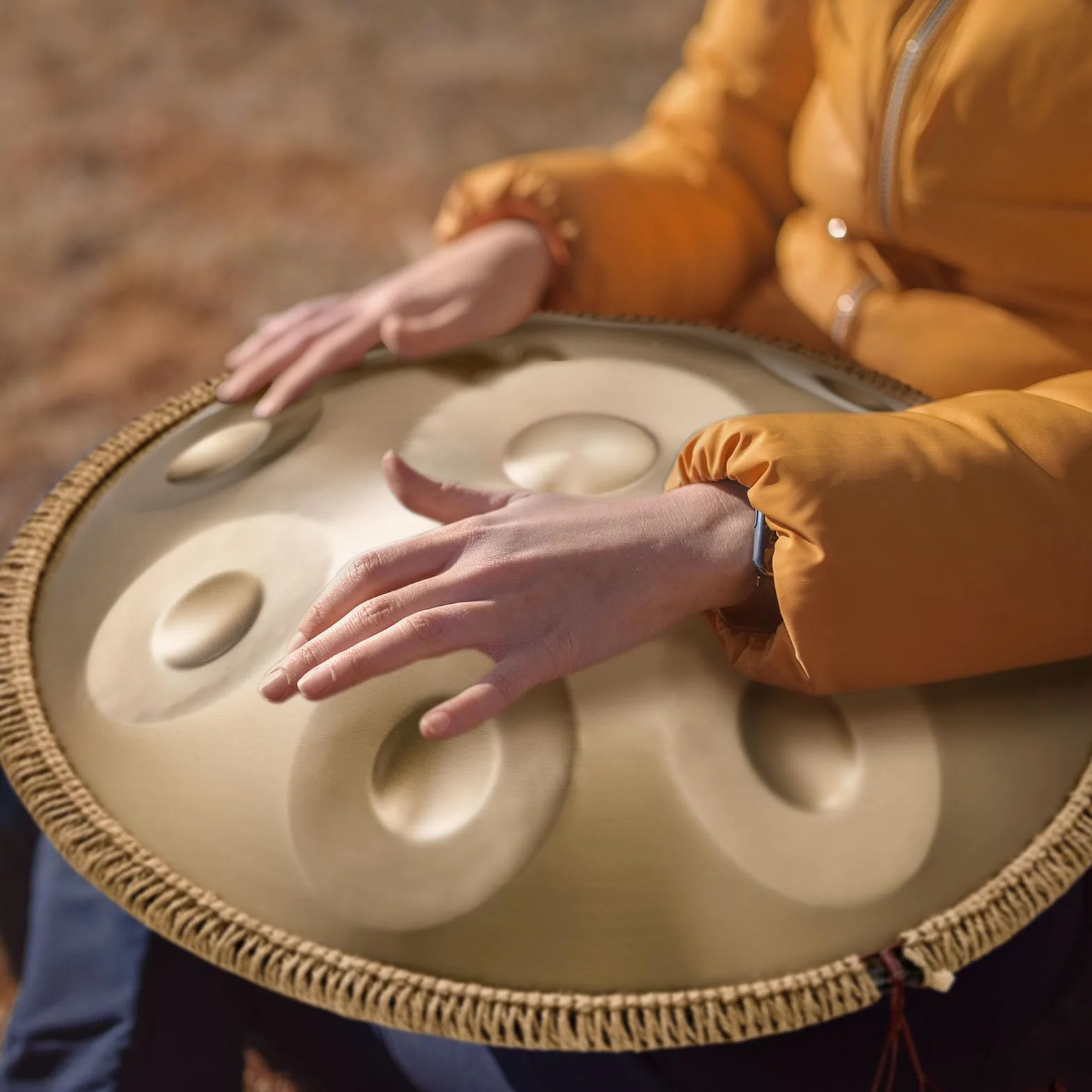 VEVOR Handpan bęben stalowy 22 w 9 nutach 432 Hz D moll instrument perkusyjny