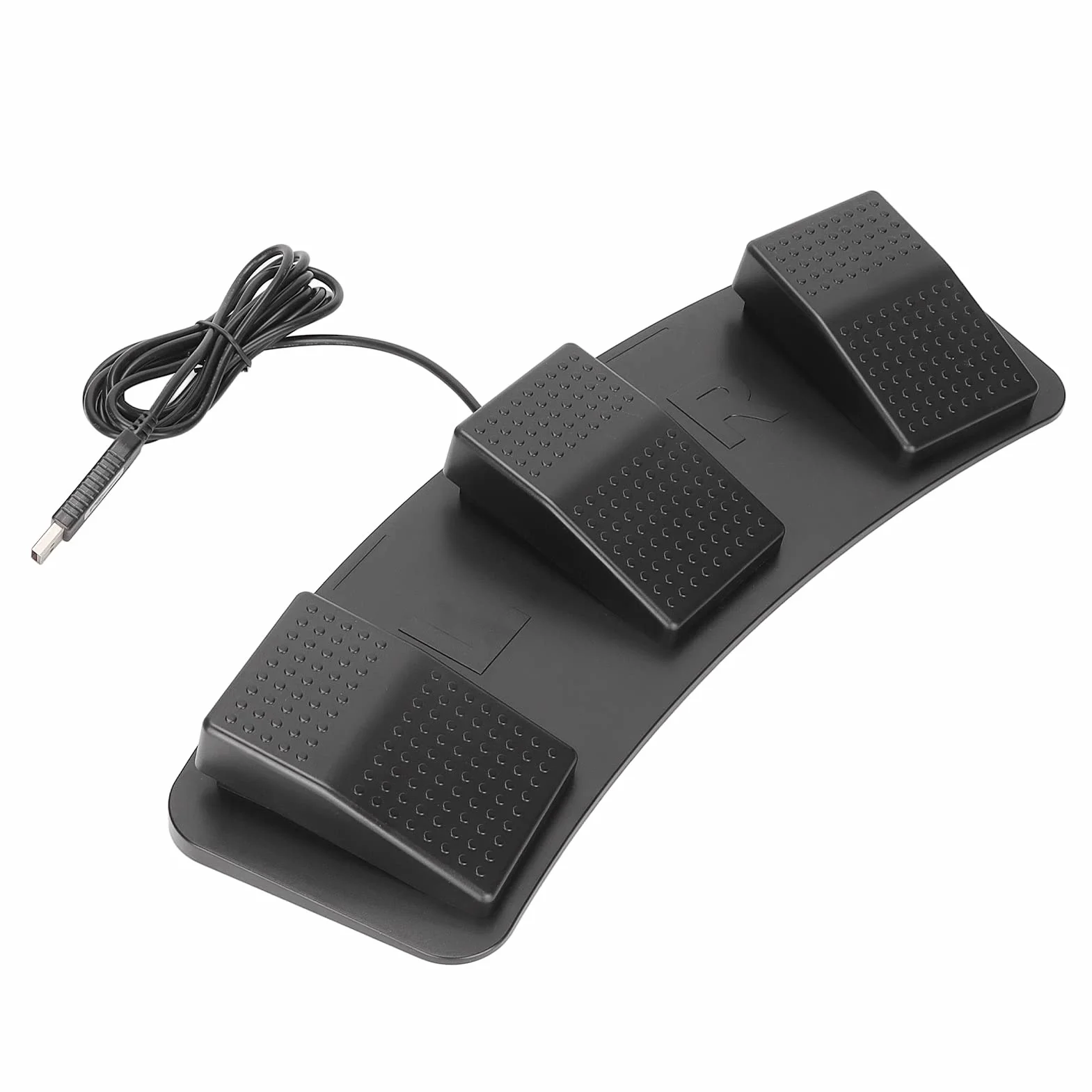 Potrójny Pedał USB, Potrójny Przełącznik Mechaniczny Kontrolera Klawiszy, Pedał Przełącznika Działania Klawiatury USB do Gier Media Instrument