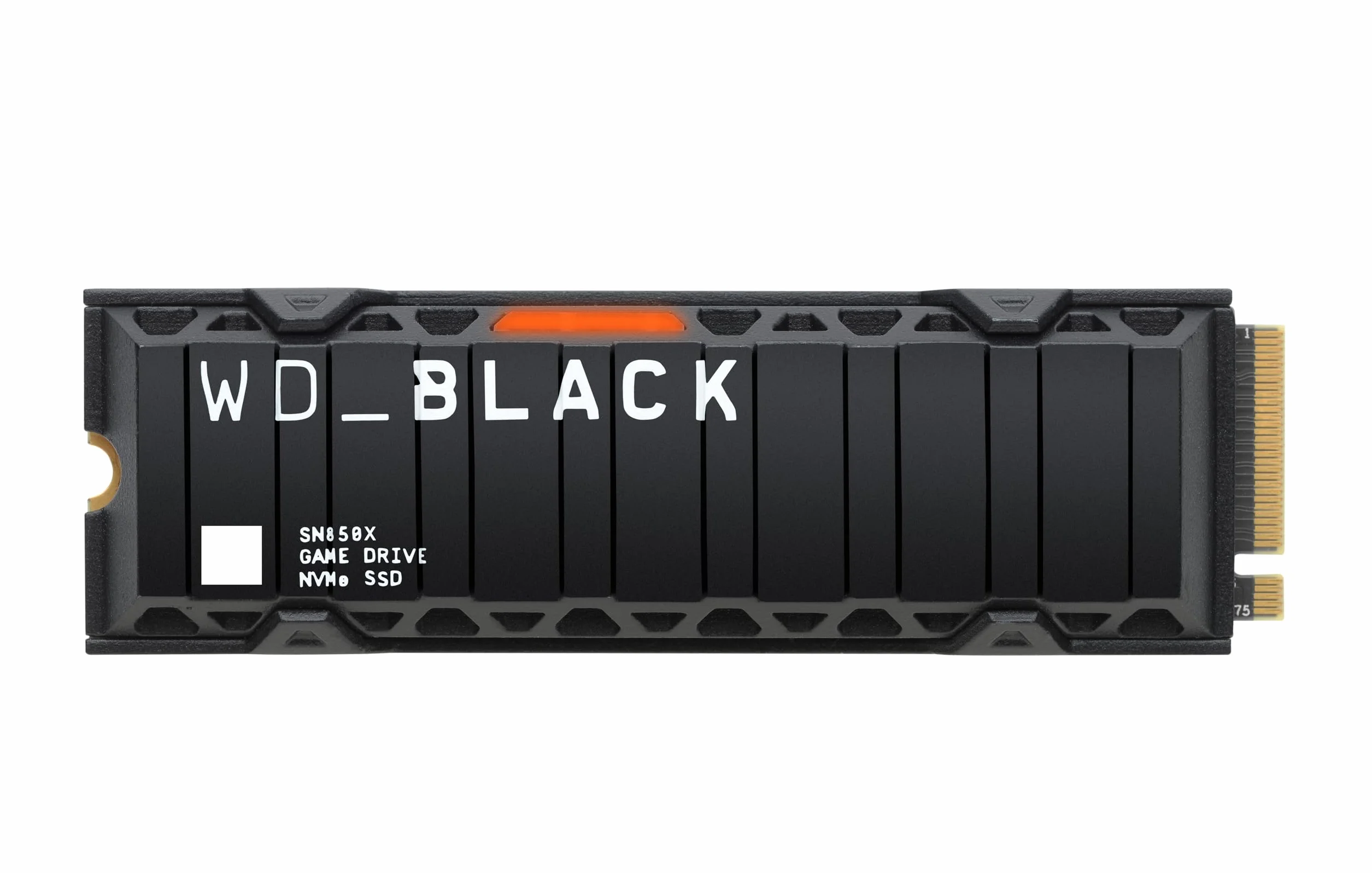 WD_Black SN850X 8TB SSD, M.2 2280 NVMe SSD z radiatorem, rozszerzenie do gier, PCIe Gen4 NVMe, wewnętrzny dysk SSD o wysokiej wydajności, prędkość odczytu do 7200 MB/s, prędkość zapisu do 6600 MB/s
